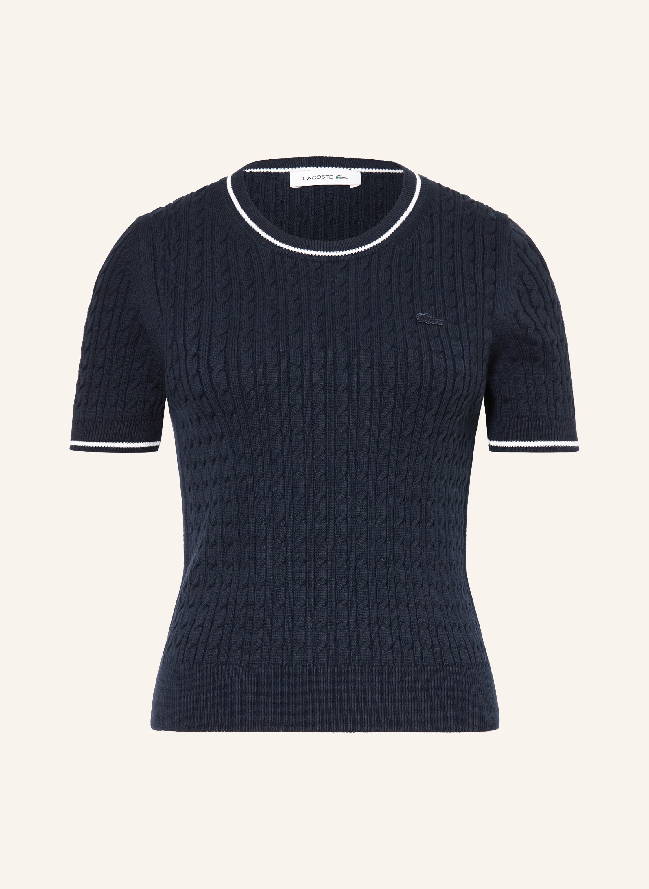Lacoste Strickshirt blau