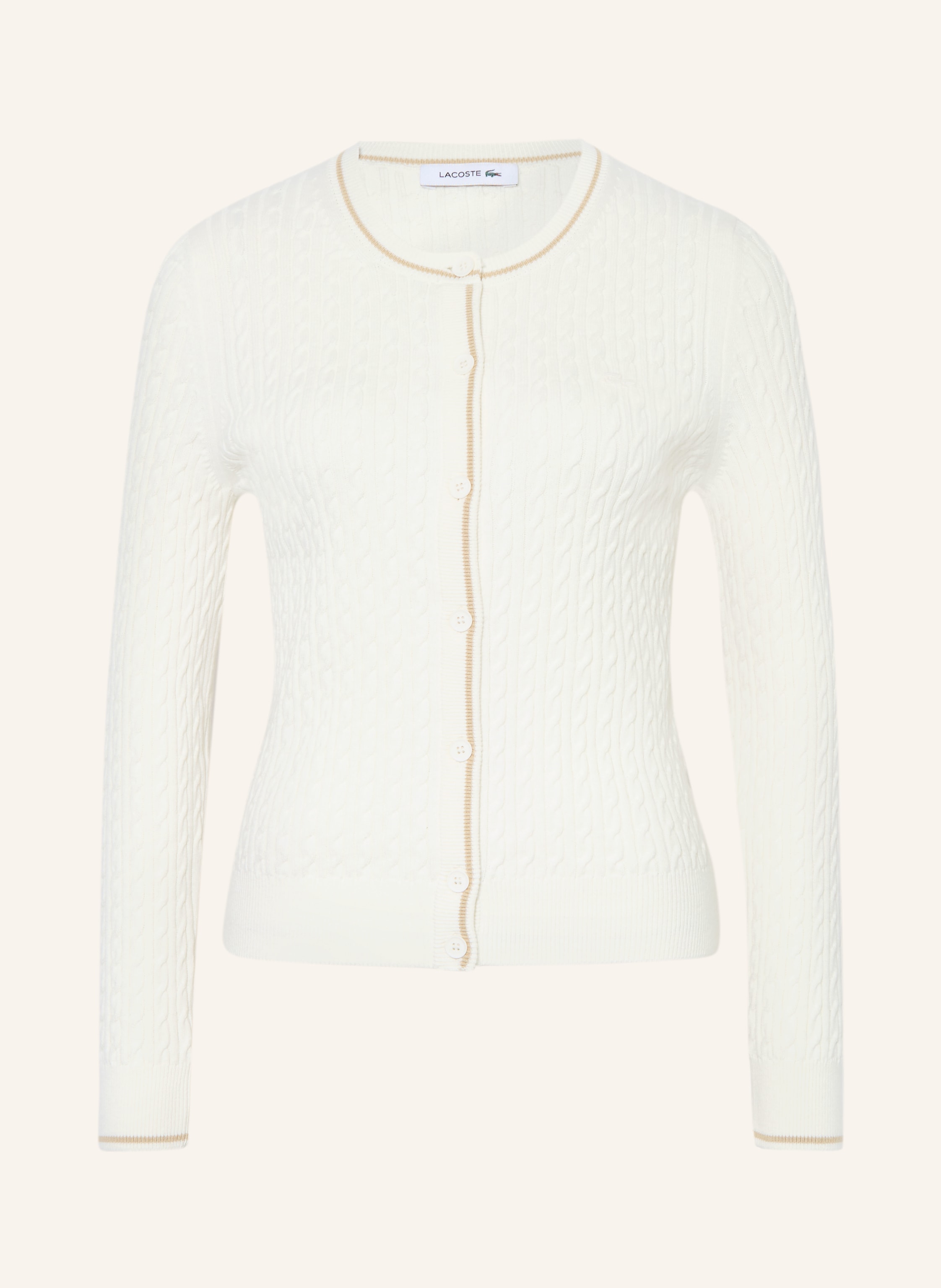 Lacoste Strickjacke weiss