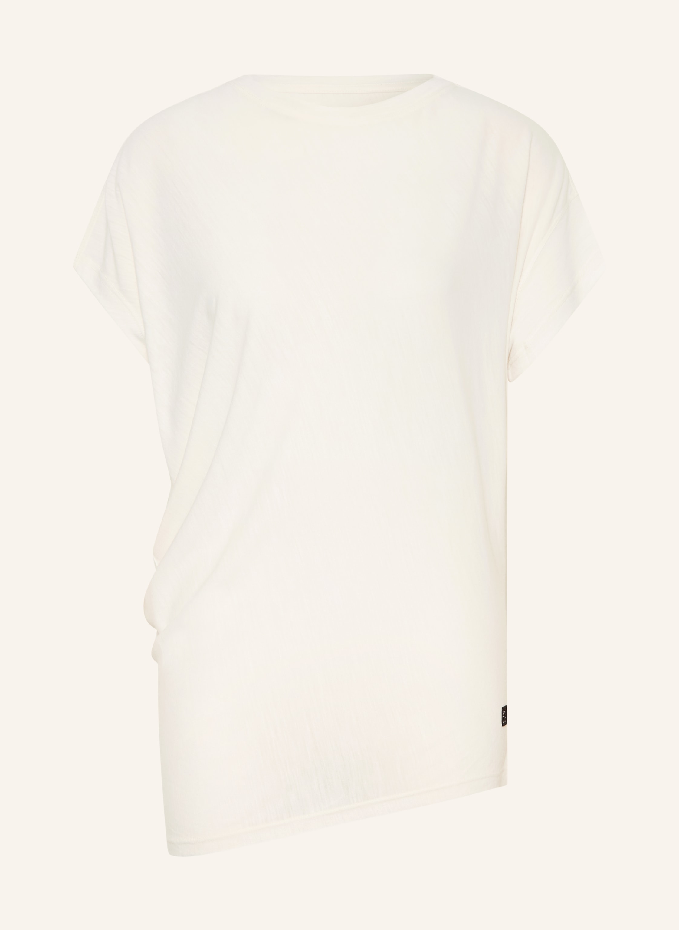 Super.Natural T-Shirt Yoga Loose Mit Merinowolle weiss