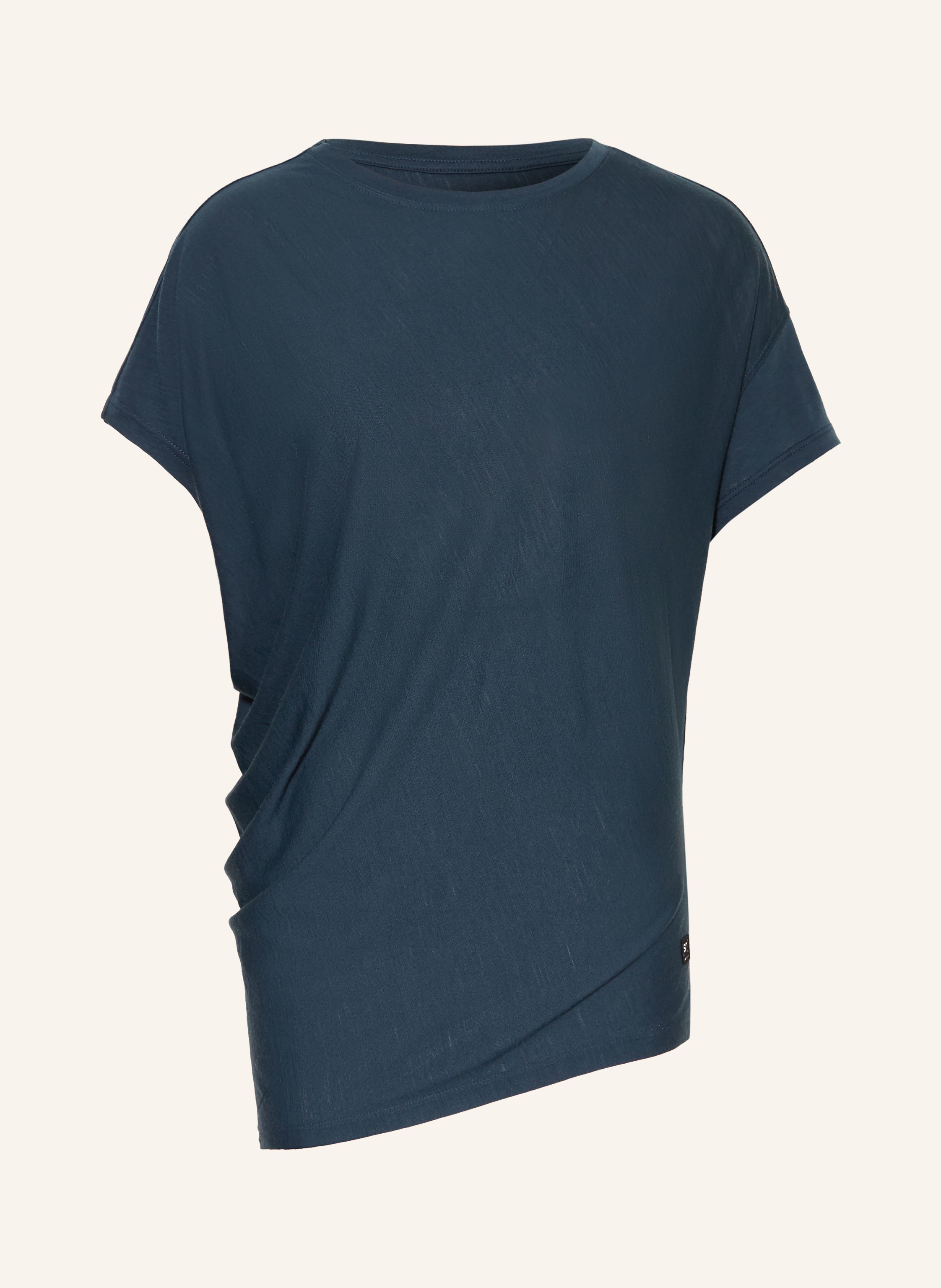 Super.Natural T-Shirt Yoga Loose Mit Merinowolle blau