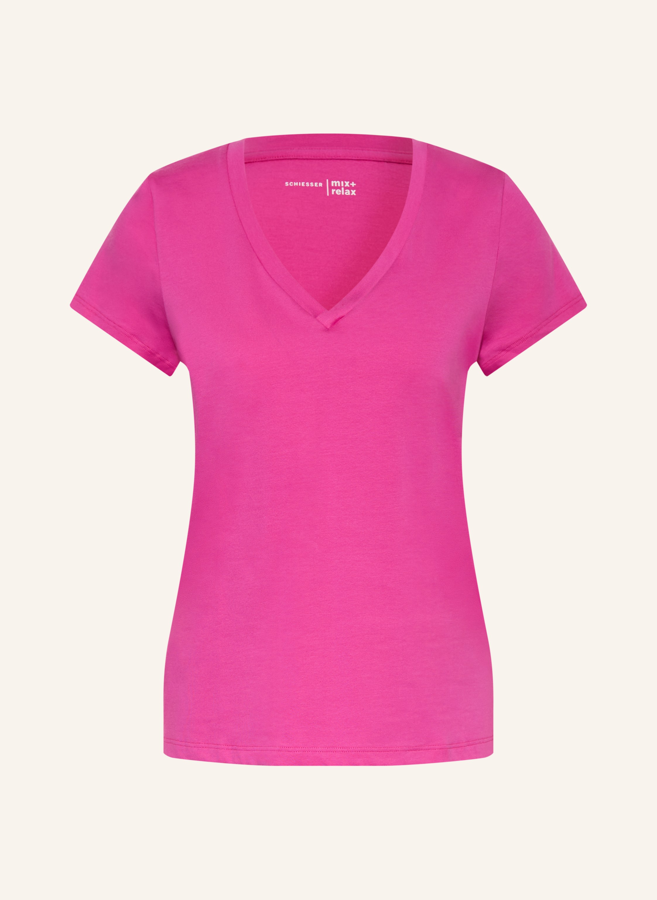 Schiesser Schlafshirt Mix+Relax pink