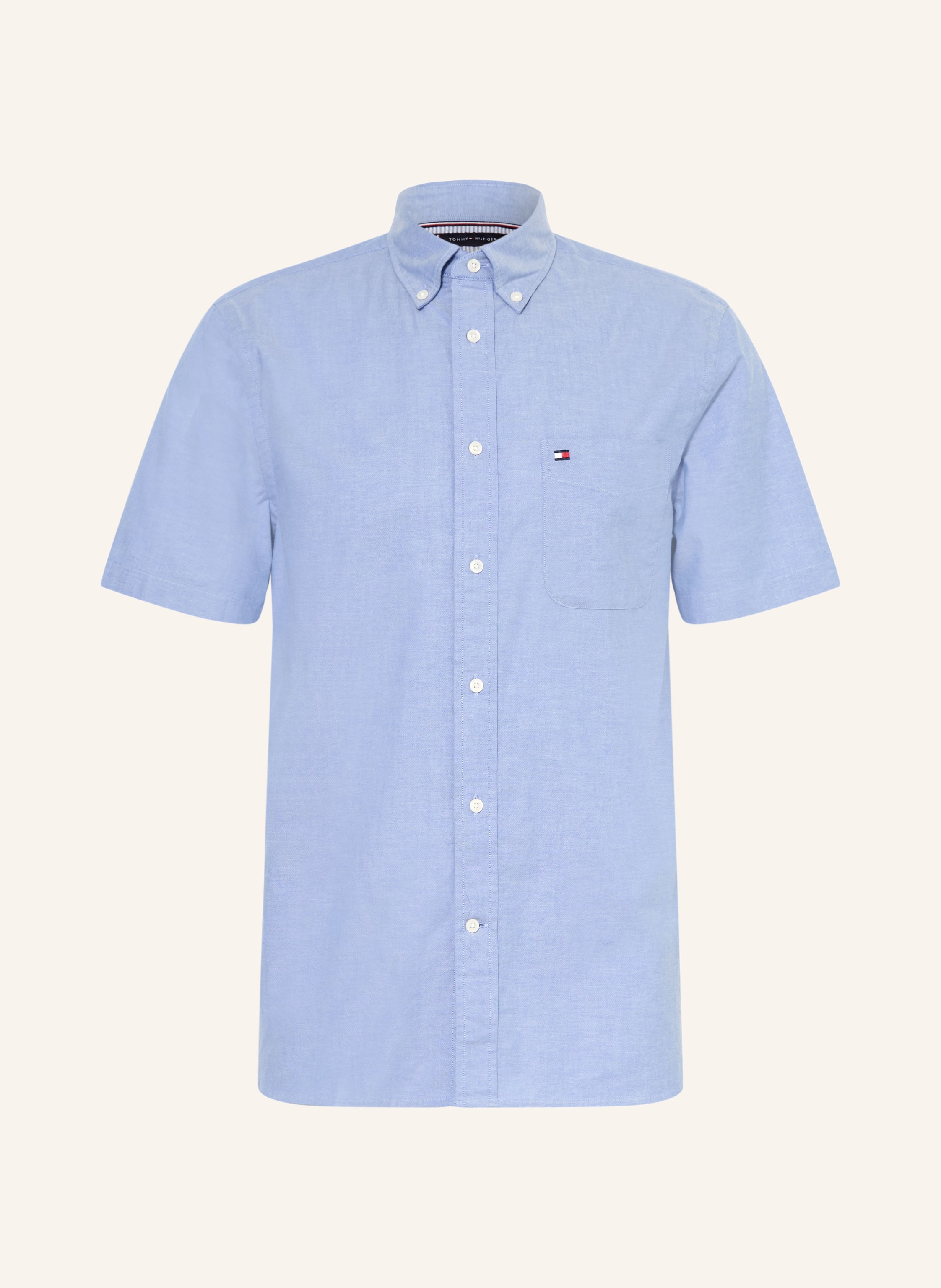 Tommy Hilfiger Kurzarm-Hemd Regular Fit blau