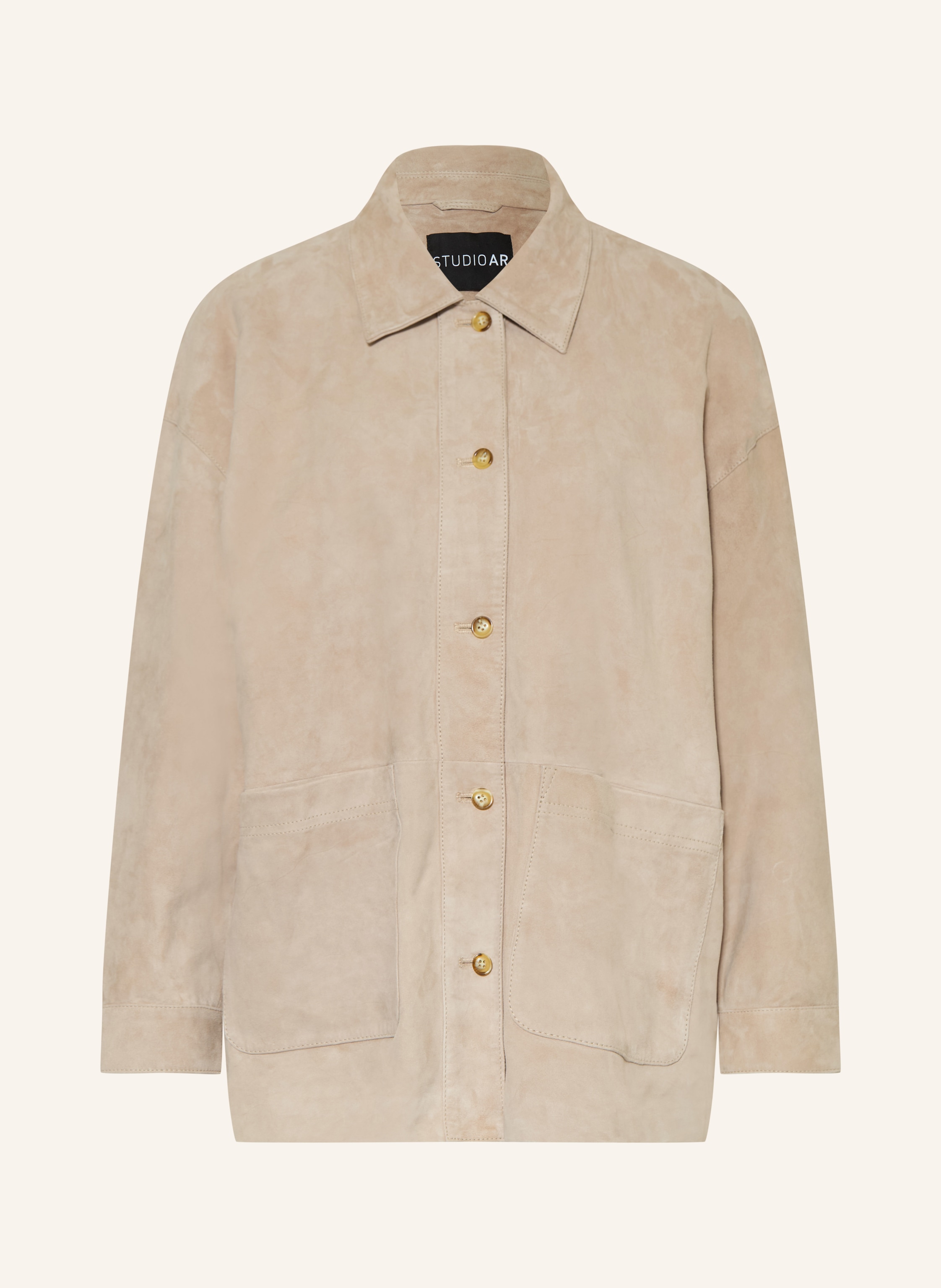 Studio Ar Lederjacke Nynke braun