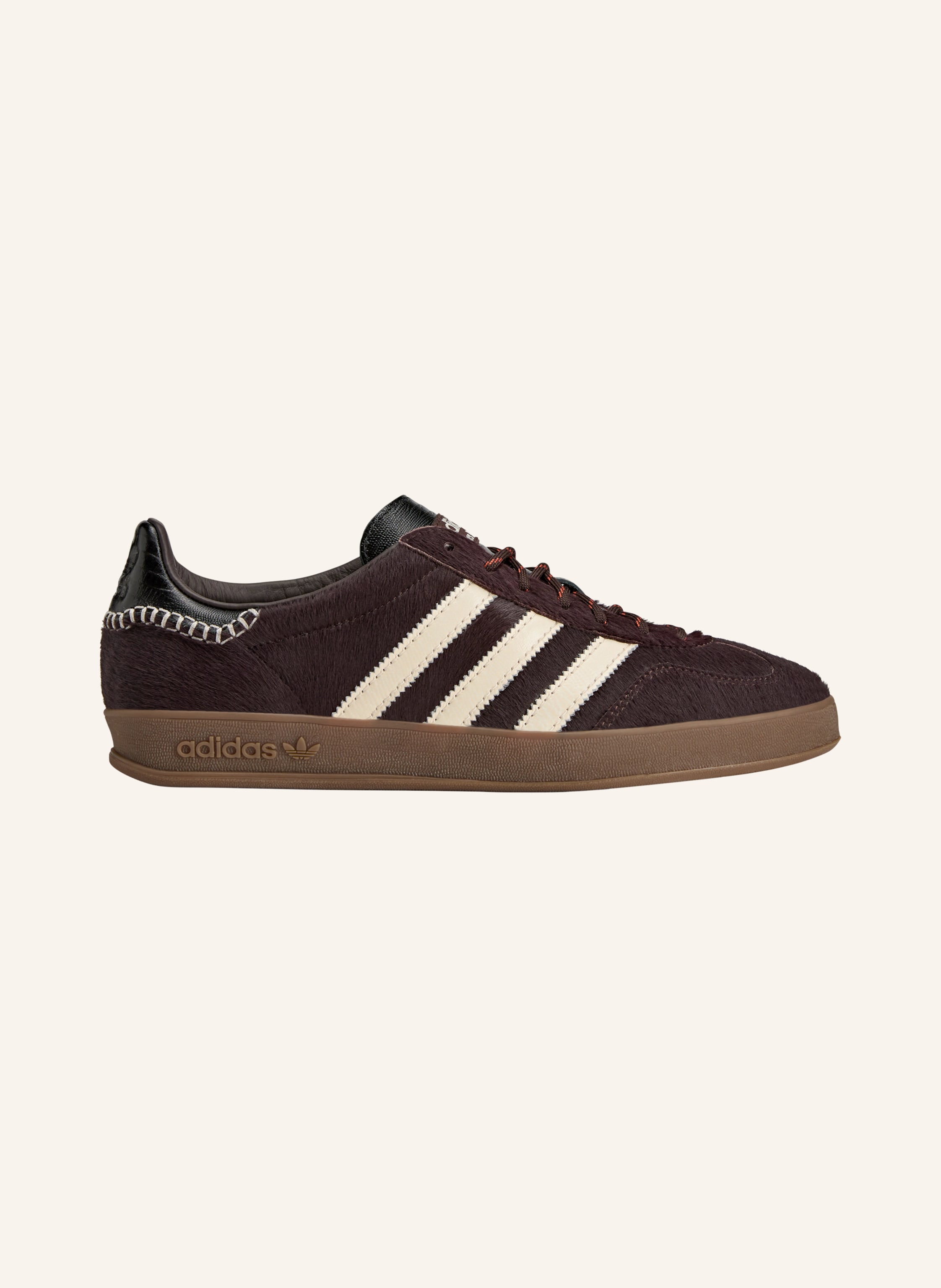 Adidas Originals Adidas Originals Sneaker Wb Gazelle Pony rot in DUNKELBRAUN / CREME