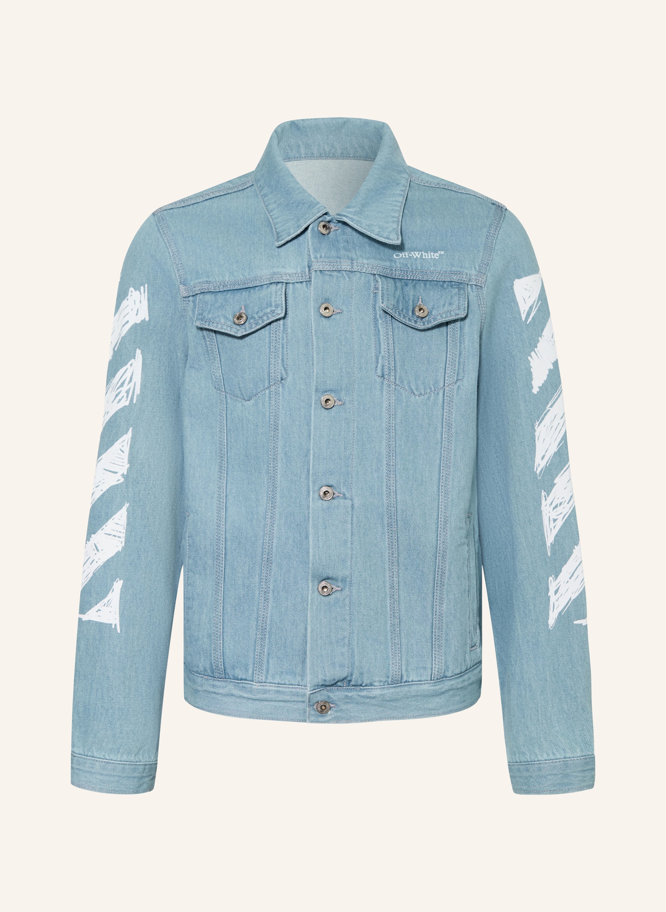 Off-White Jeansjacke Diag blau