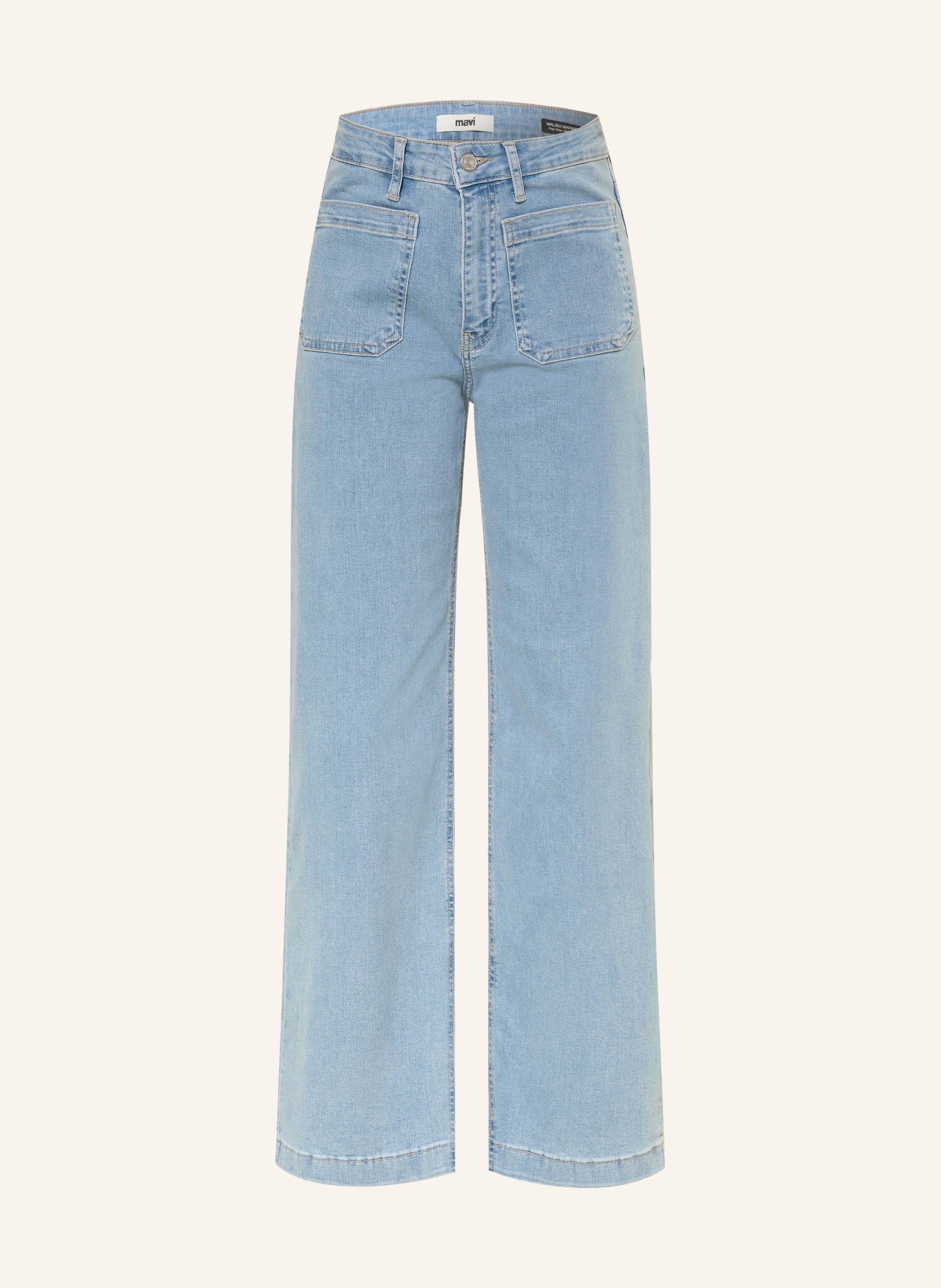 Mavi Wide Leg Jeans Malibu Marine blau