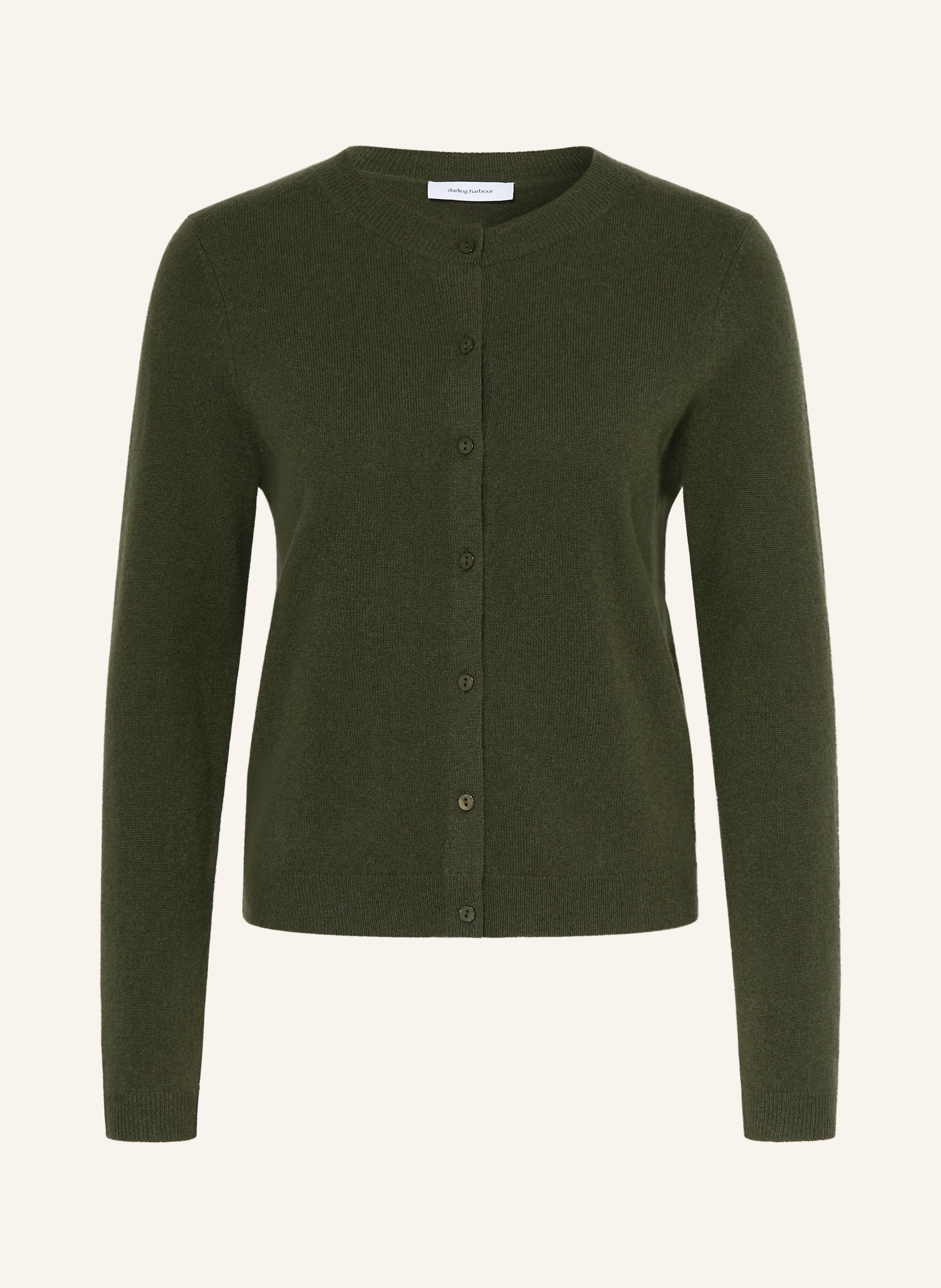 Darling Harbour Strickjacke Aus Cashmere gruen