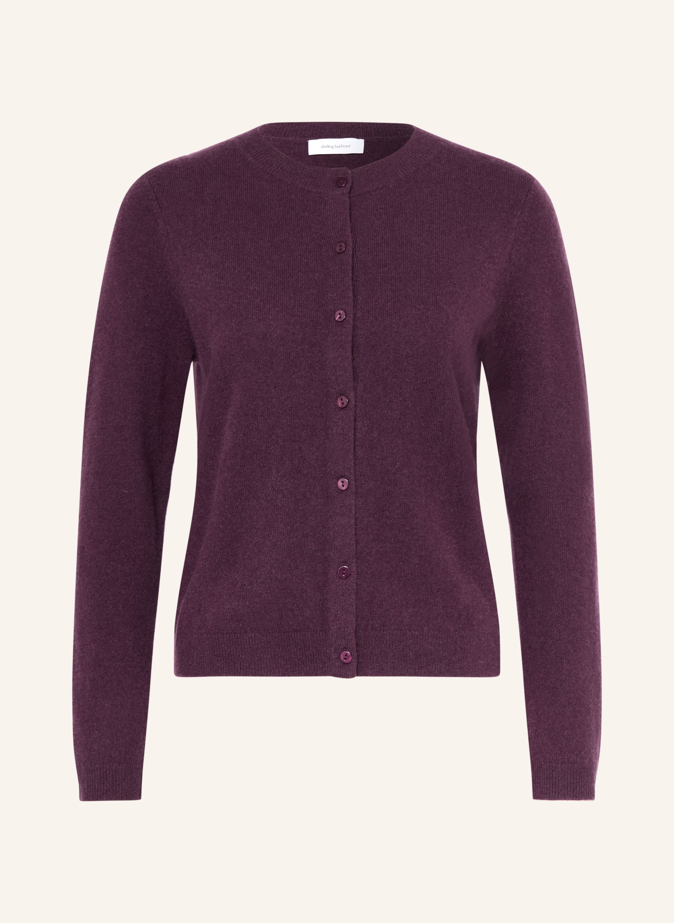 Darling Harbour Strickjacke Aus Cashmere lila