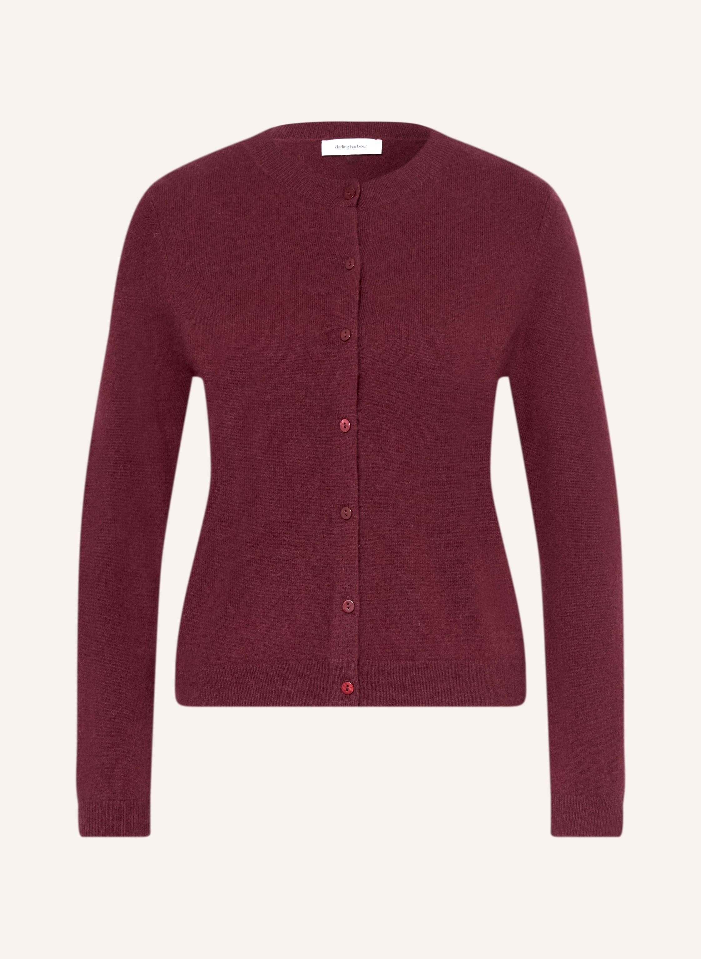 Darling Harbour Strickjacke Aus Cashmere rot