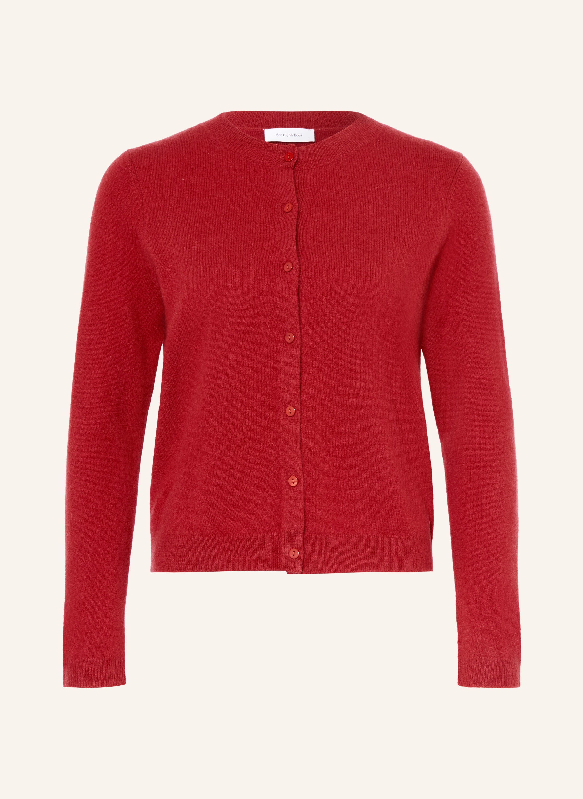 Darling Harbour Strickjacke Aus Cashmere rot