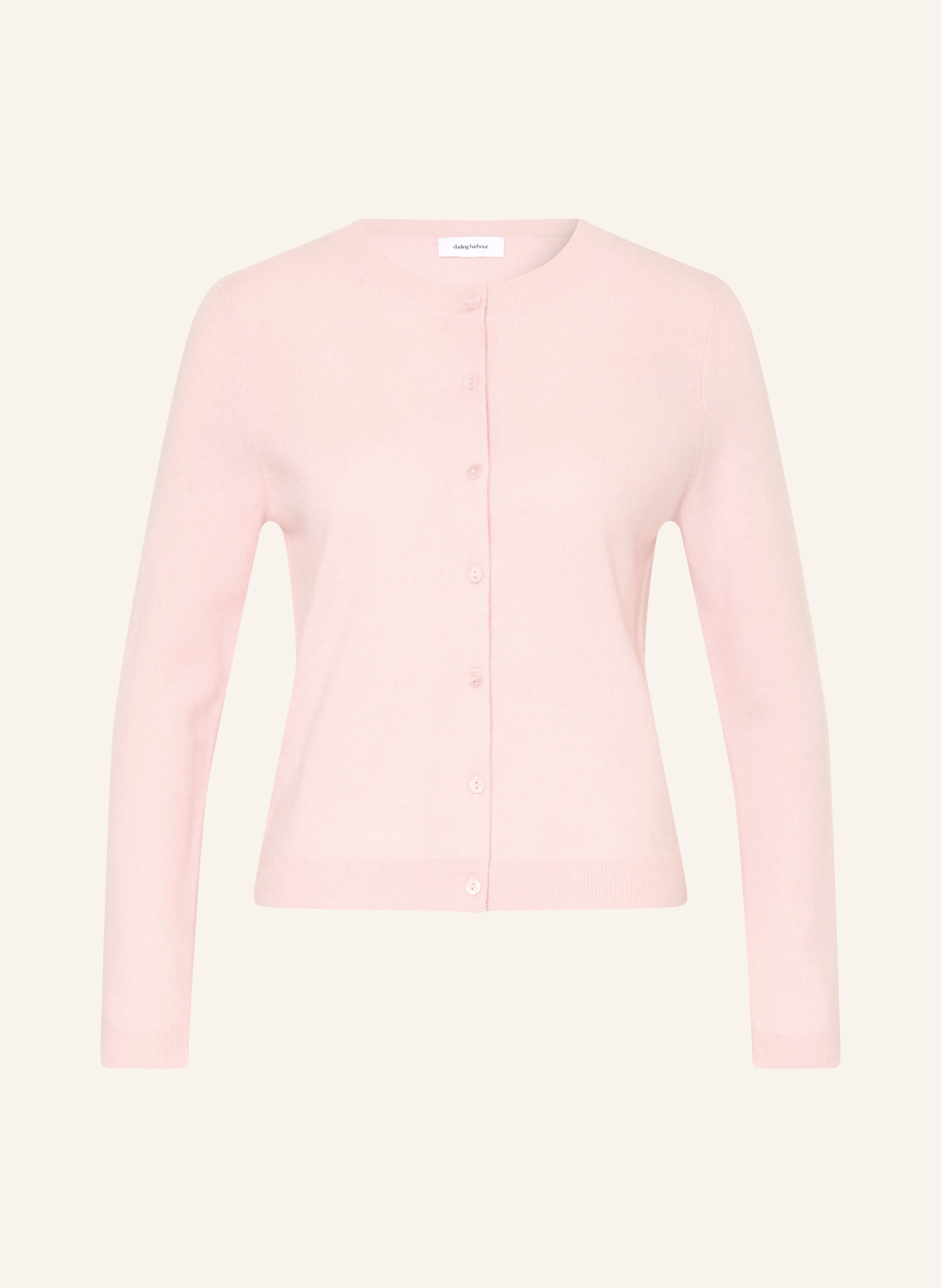 Darling Harbour Strickjacke Aus Cashmere rosa