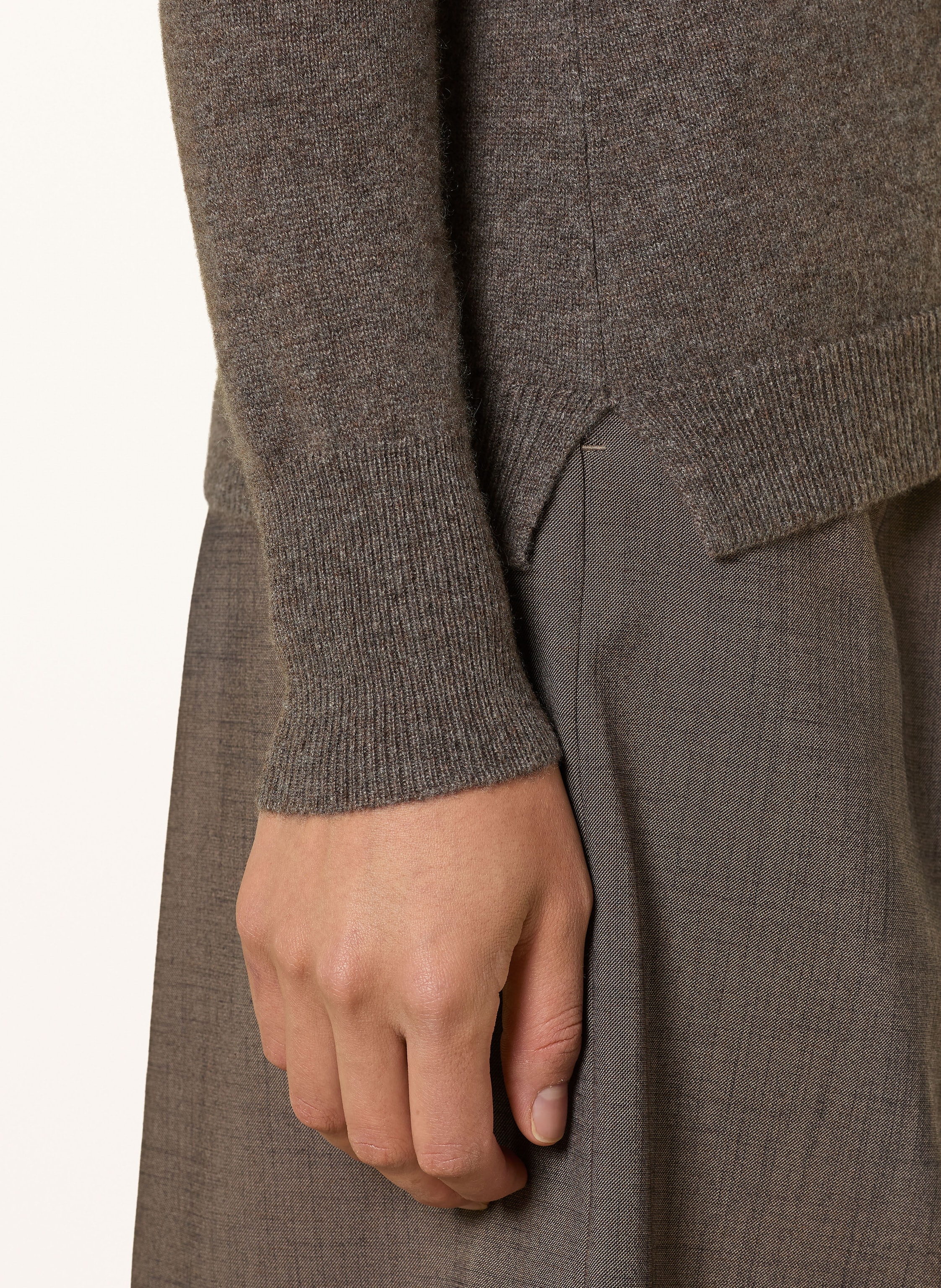 Darling Harbour Rollkragenpullover Aus Cashmere braun – Bild 2