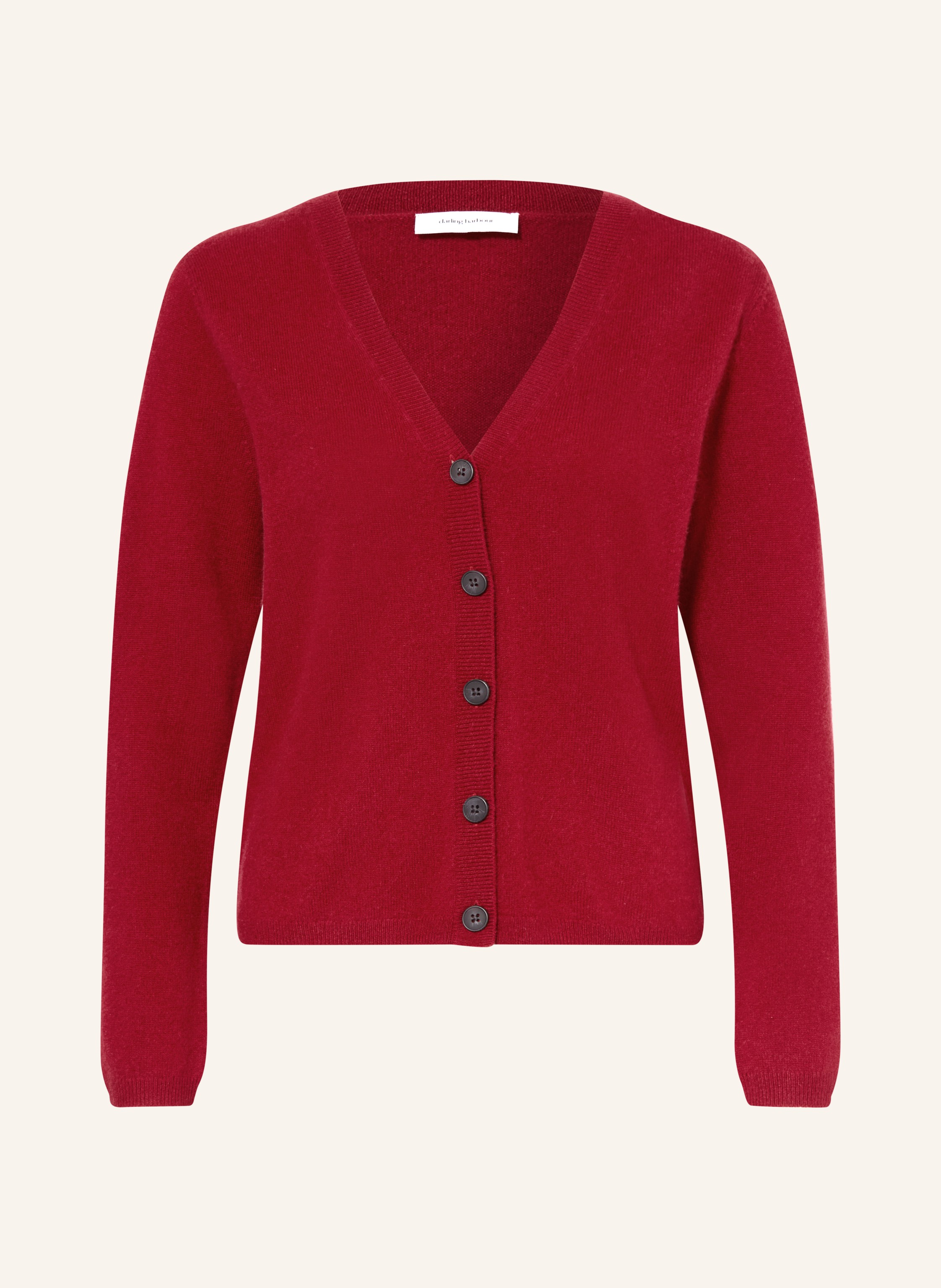 Darling Harbour Strickjacke Aus Cashmere rot