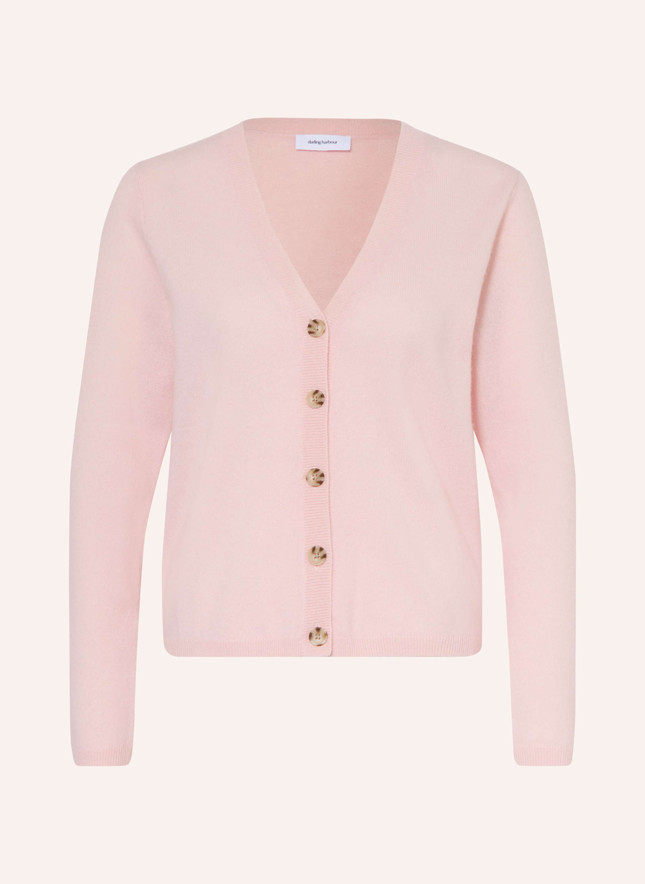Darling Harbour Strickjacke Aus Cashmere rosa