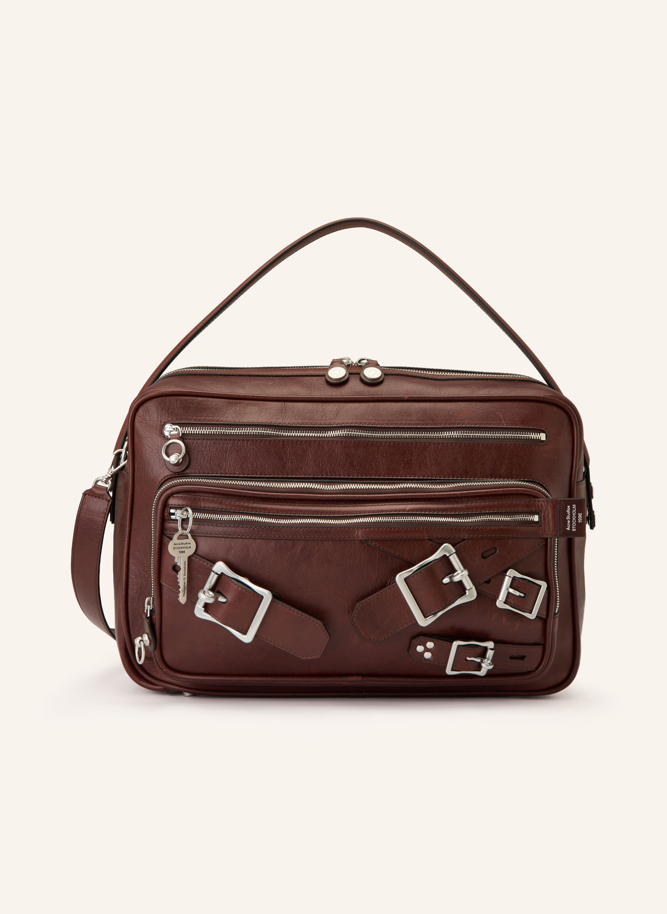 Acne Studios Acne Studios Umhängetasche Camero braun in BRAUN / SILBER