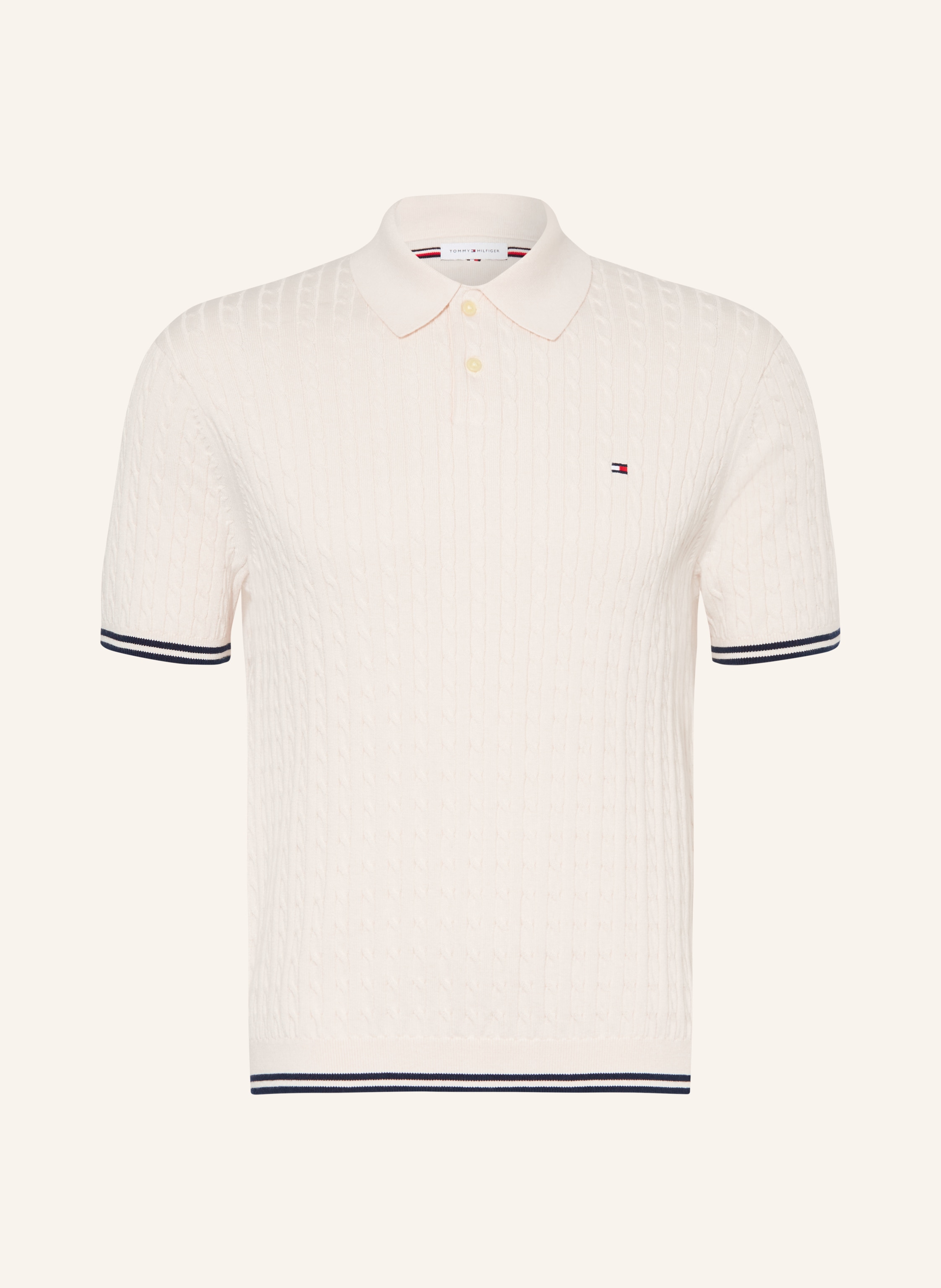 Tommy Hilfiger Strick-Poloshirt weiss