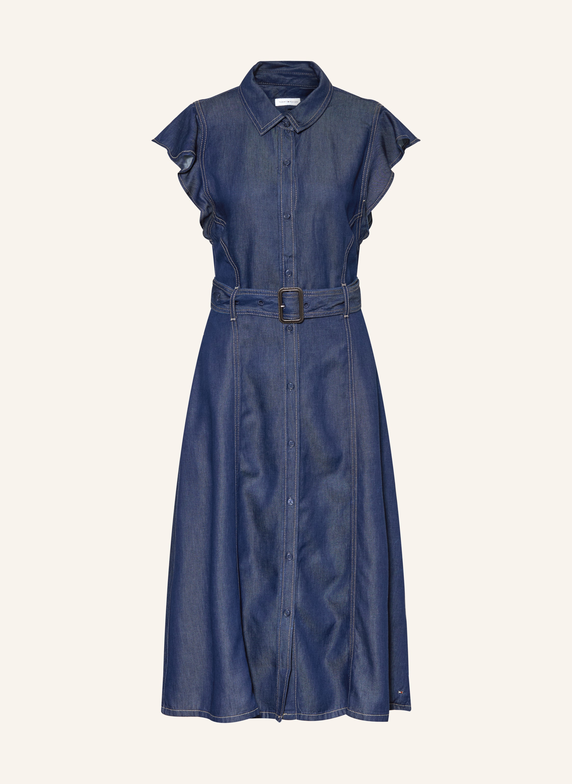 Tommy Hilfiger Hemdblusenkleid In Jeansoptik blau