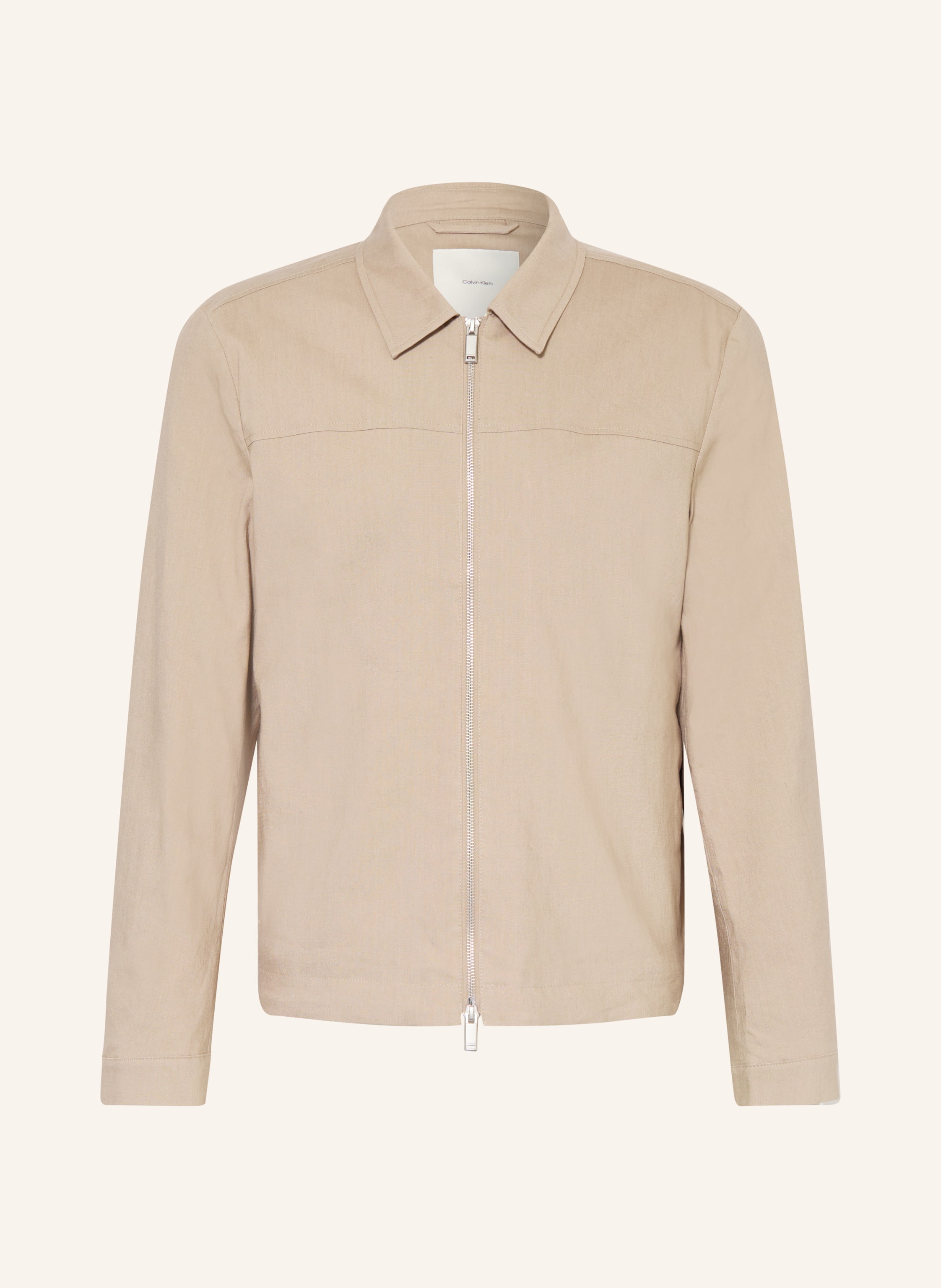 Calvin Klein Jacke Mit Leinen beige