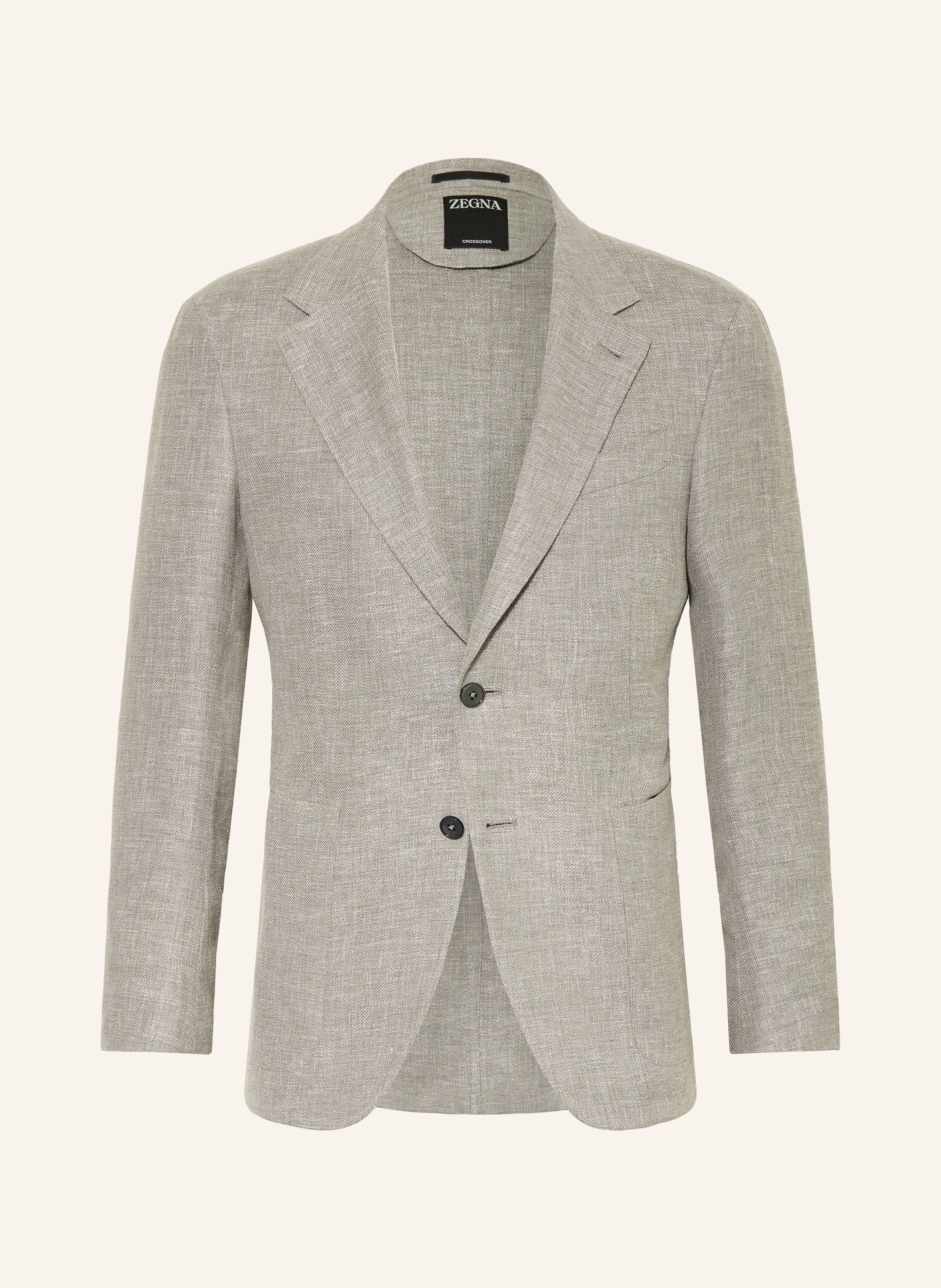 Zegna Zegna Sakko Extra Slim Fit Mit Leinen grau in GRAU