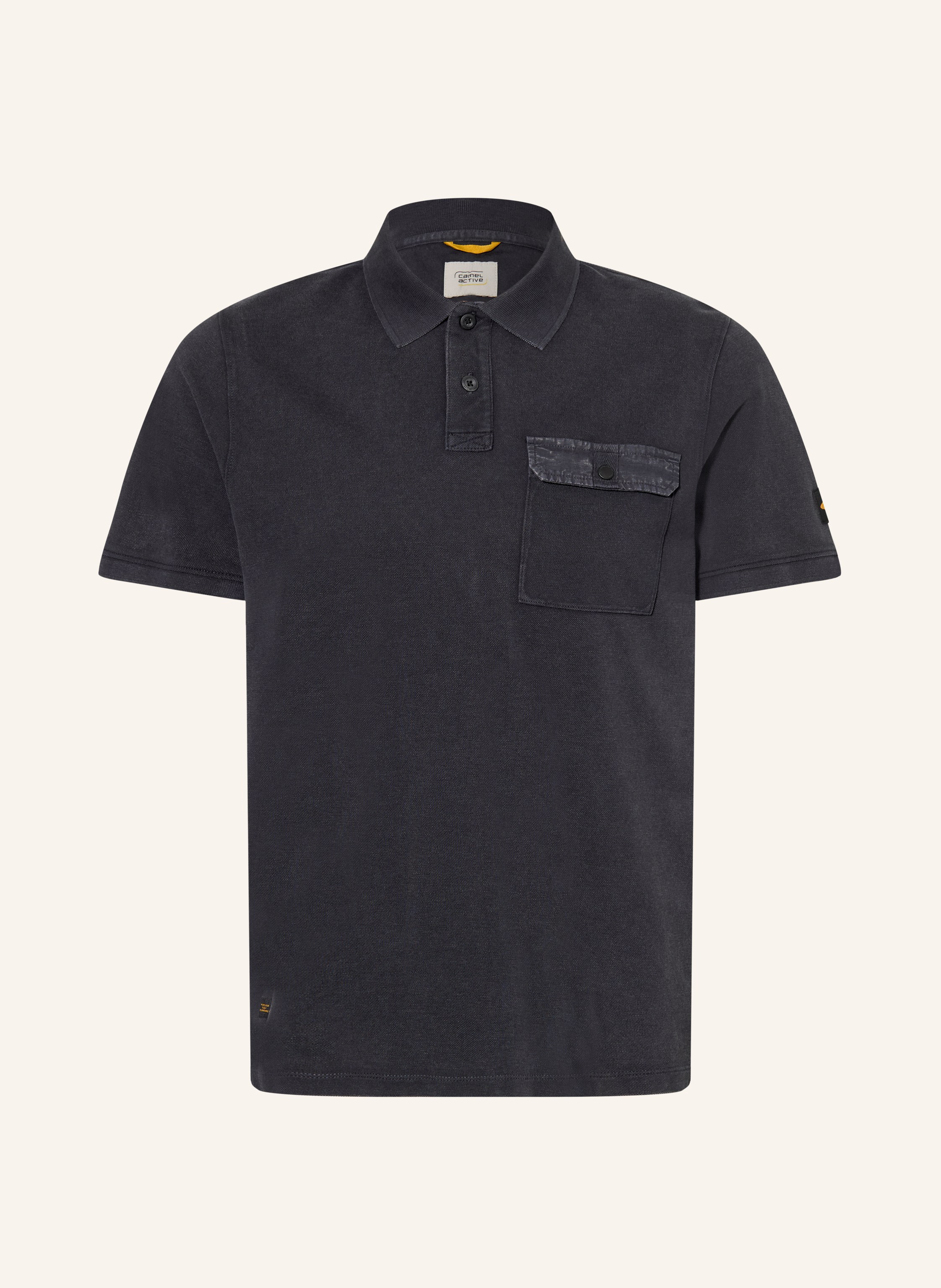Camel Active Piqué-Poloshirt grau