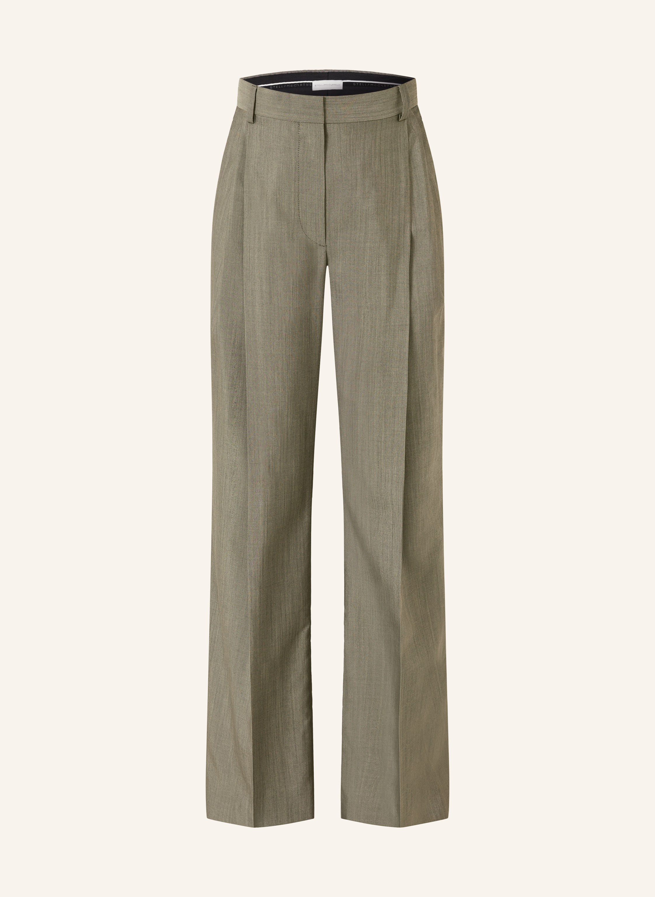 新品BISCUIT KARA TROUSERS Stella McCartney STELLA McCARTNEY Marlene pants in khaki
