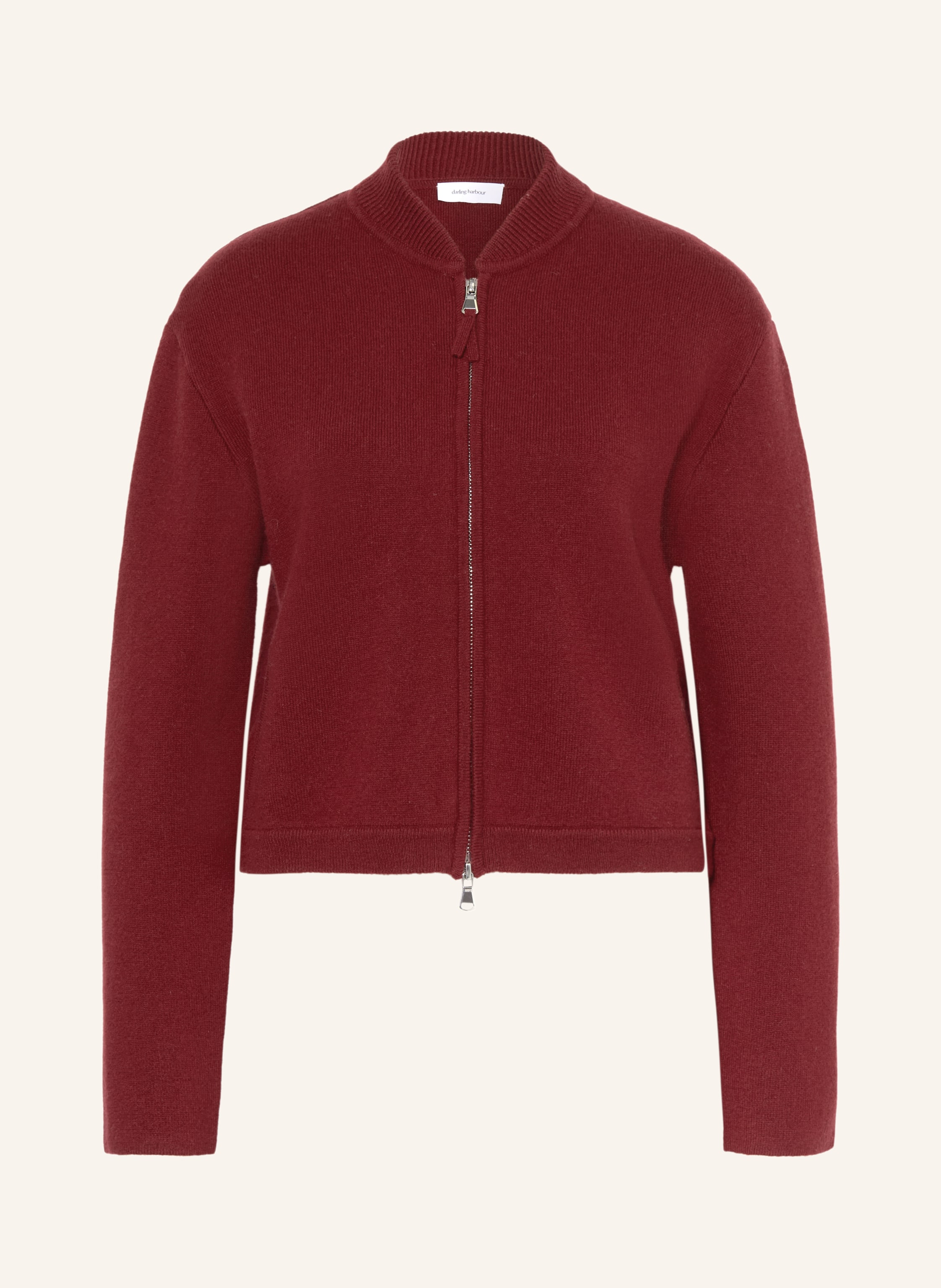 Darling Harbour Strickjacke Mit Cashmere rot