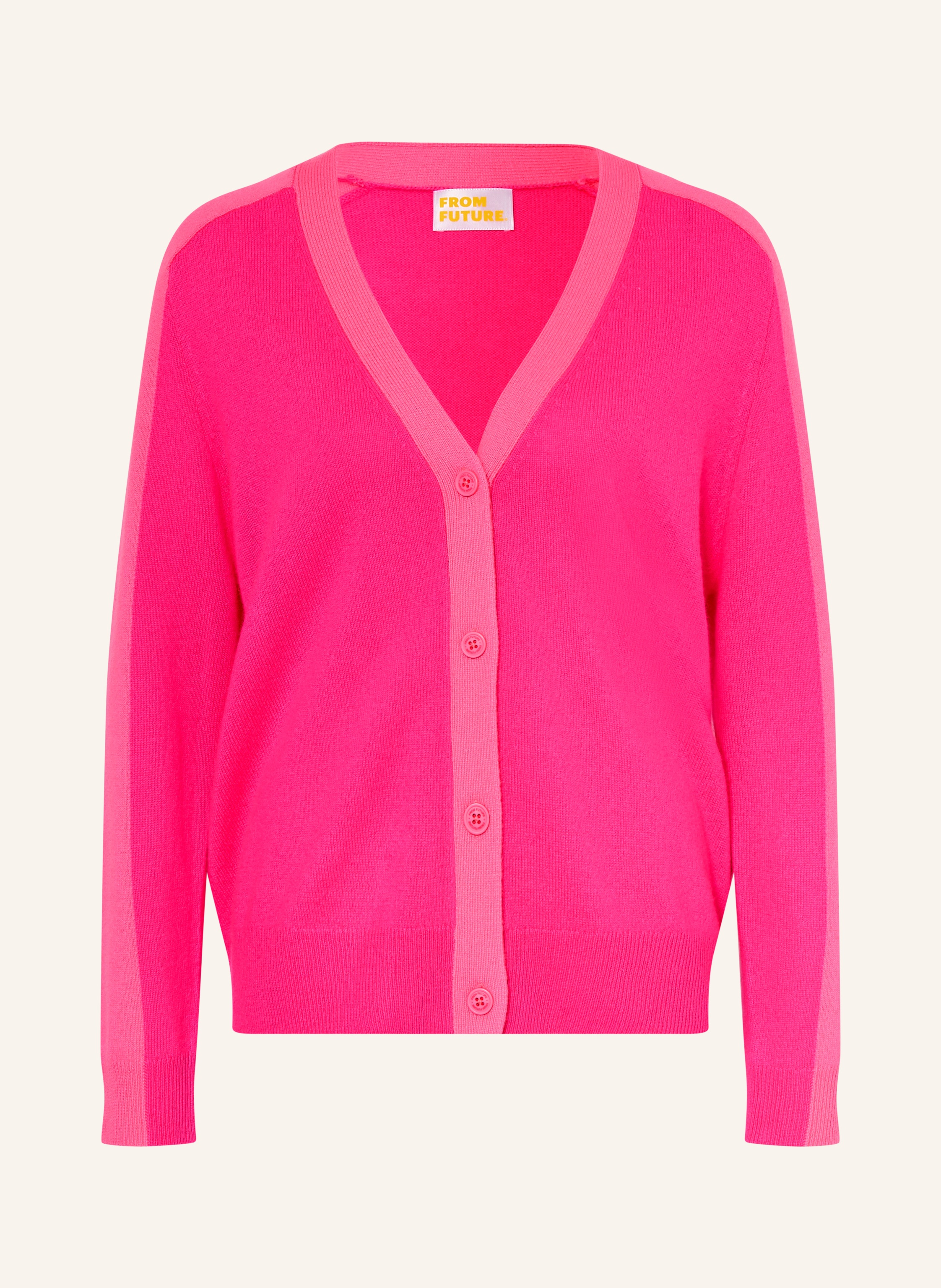 From Future Strickjacke Aus Cashmere pink