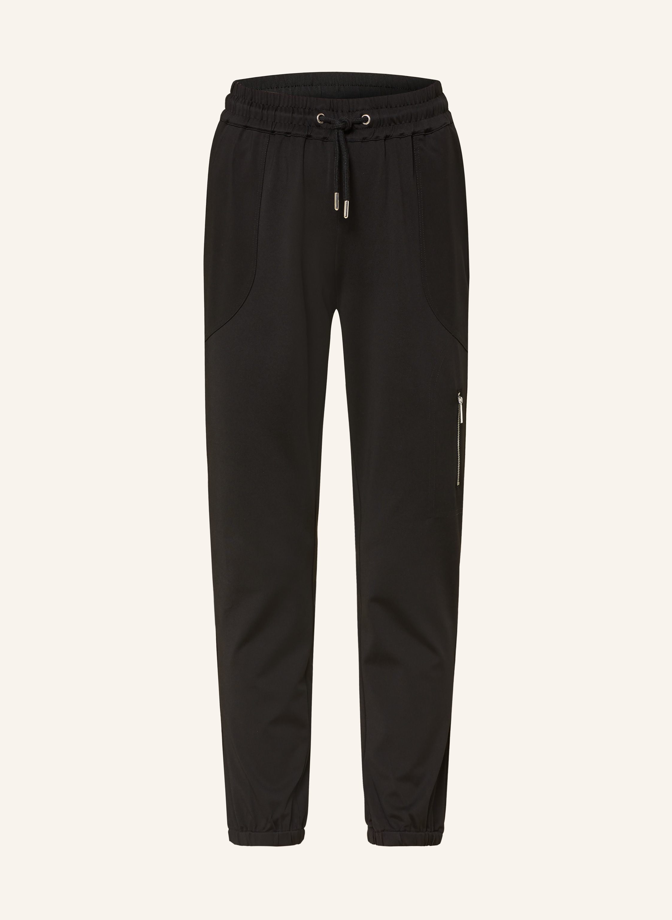 Monari Hose Im Jogging-Stil schwarz