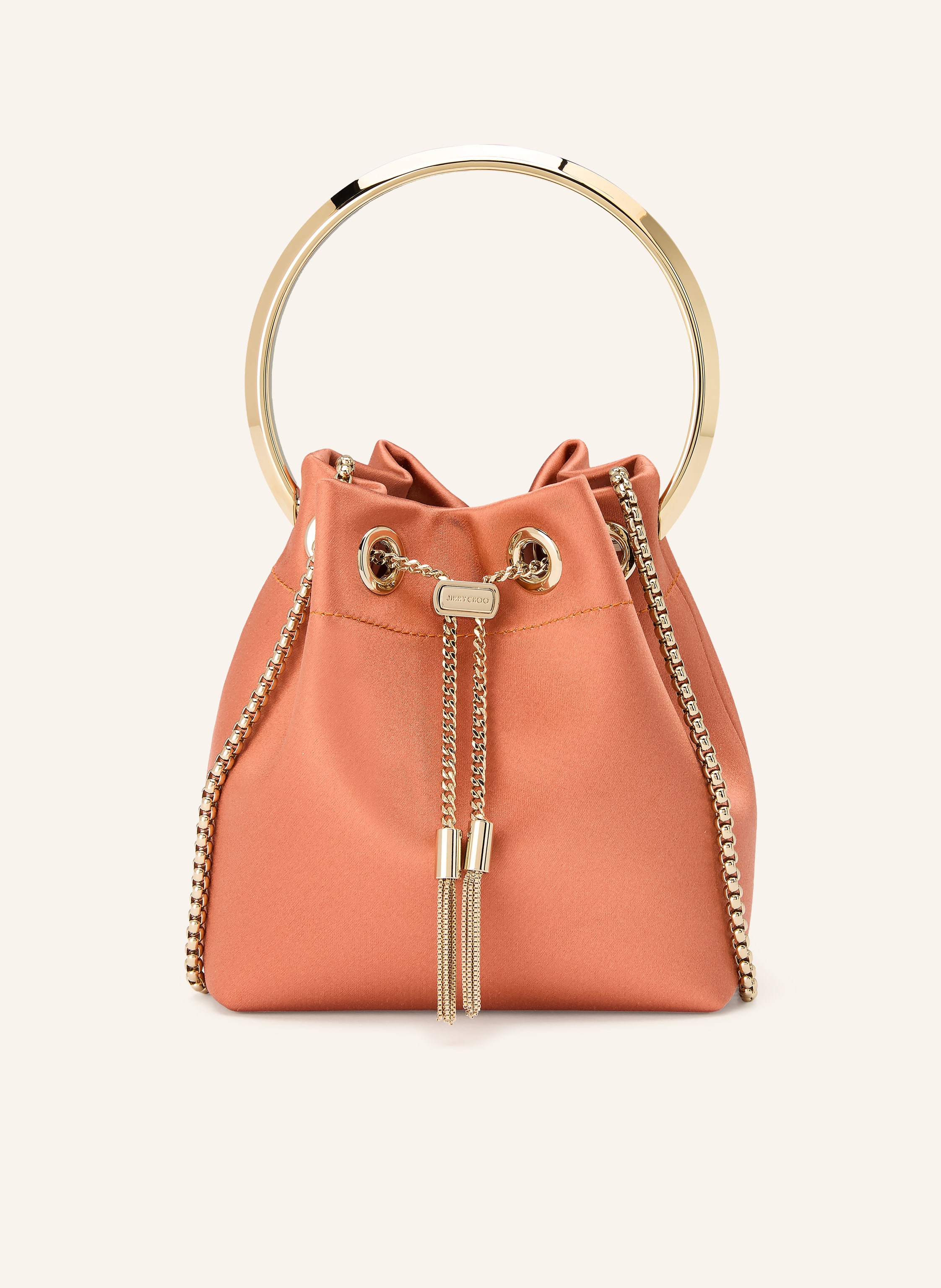 Jimmy Choo Jimmy Choo Handtasche Bon Bon orange in HELLROT / GOLD