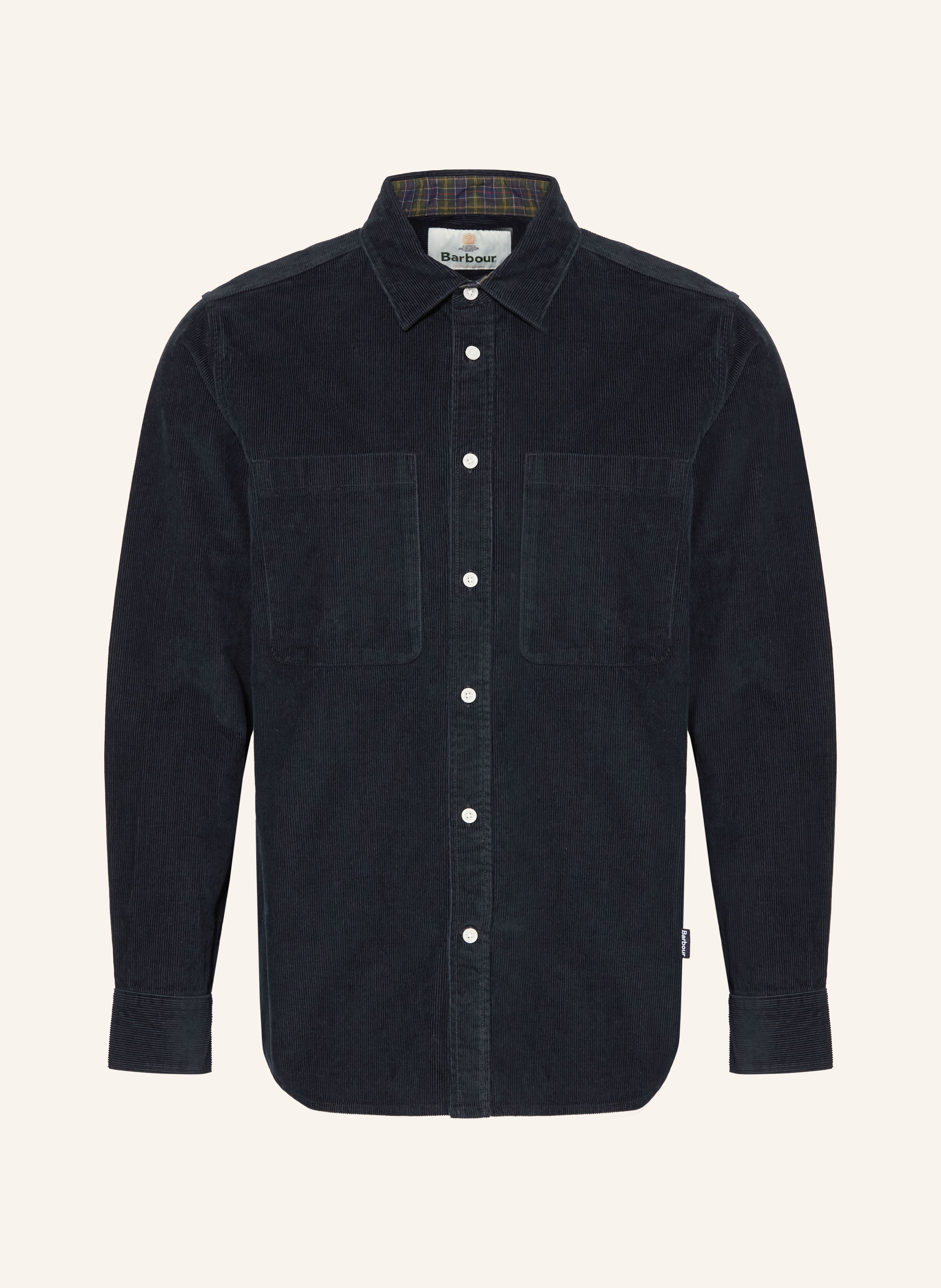 Barbour Cordhemd Comfort Fit blau