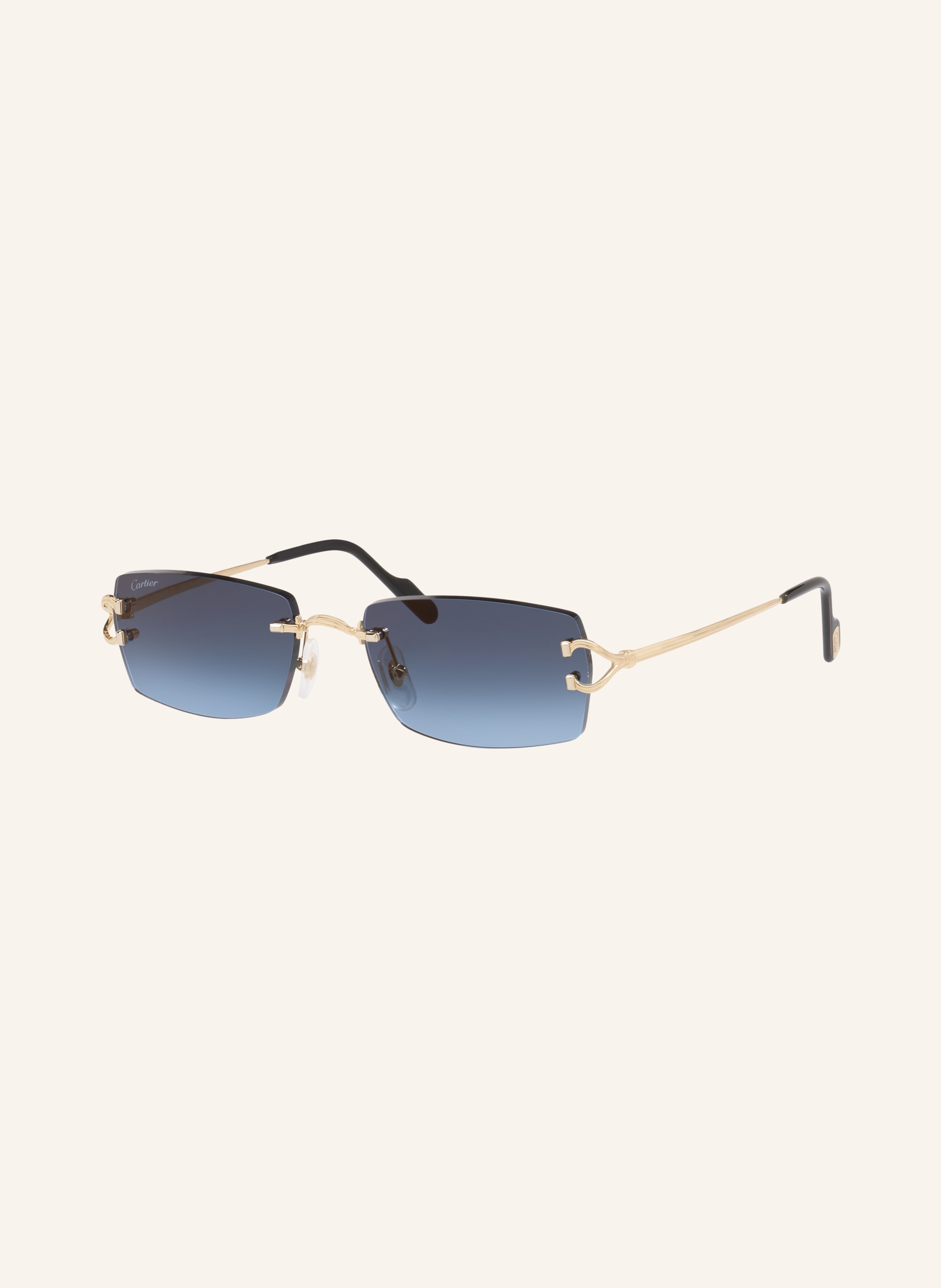 Cartier Cartier Sonnenbrille 6L001805 gold in GOLD/ BLAU