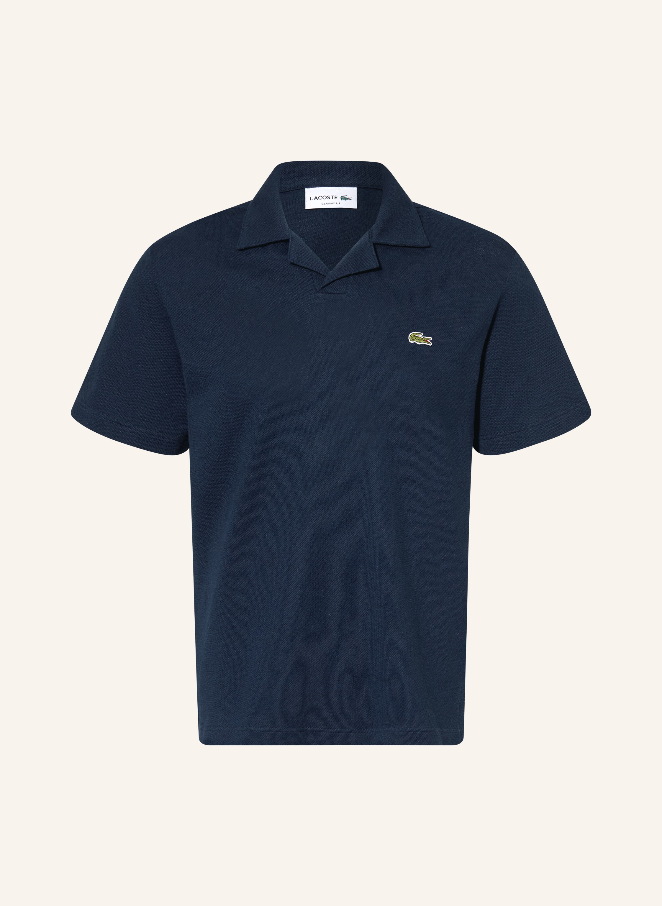 Lacoste Piqué-Poloshirt Classic Fit blau