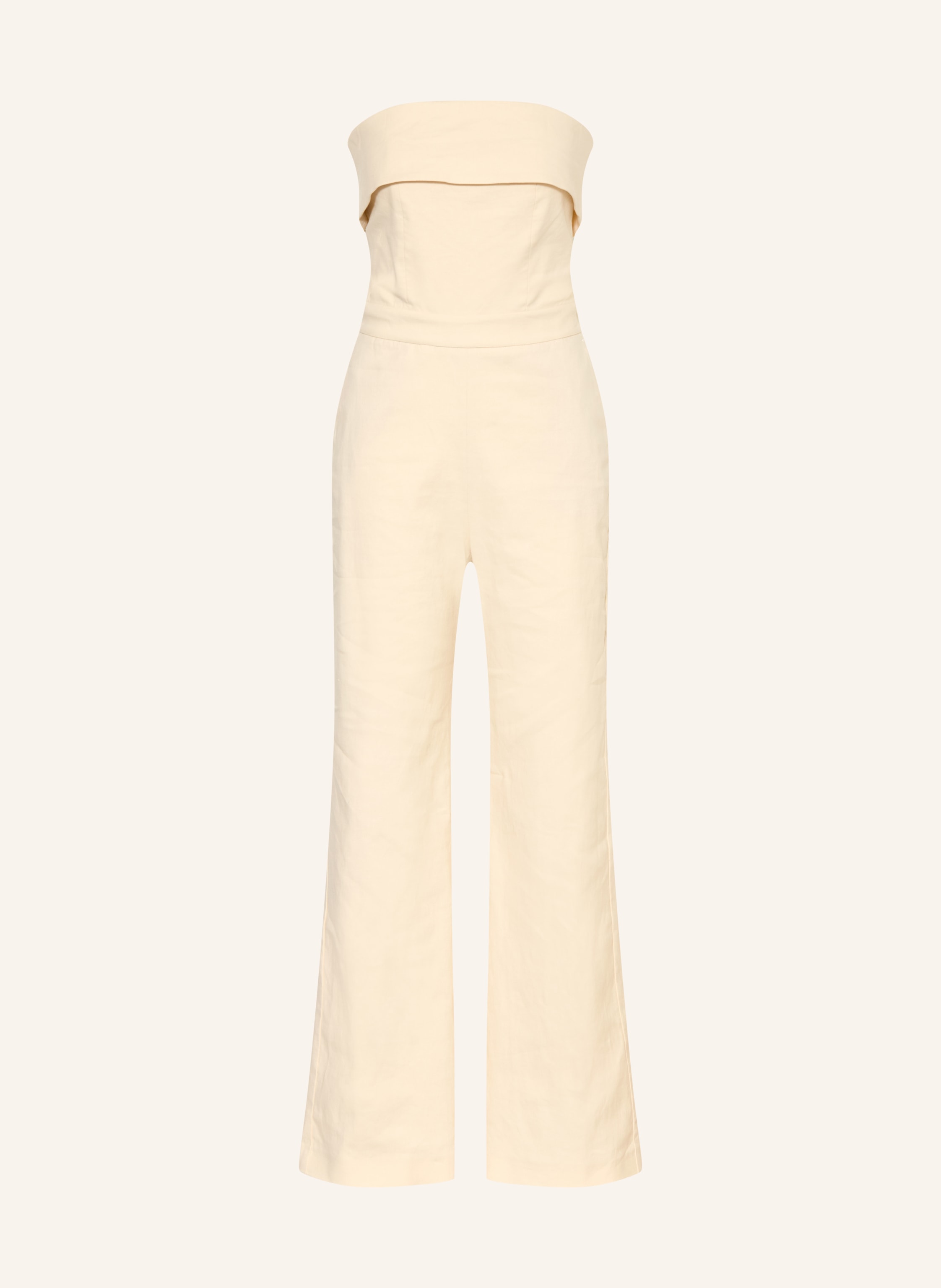 Ba&Sh Off-Shoulder-Jumpsuit Cenelia Mit Leinen gelb
