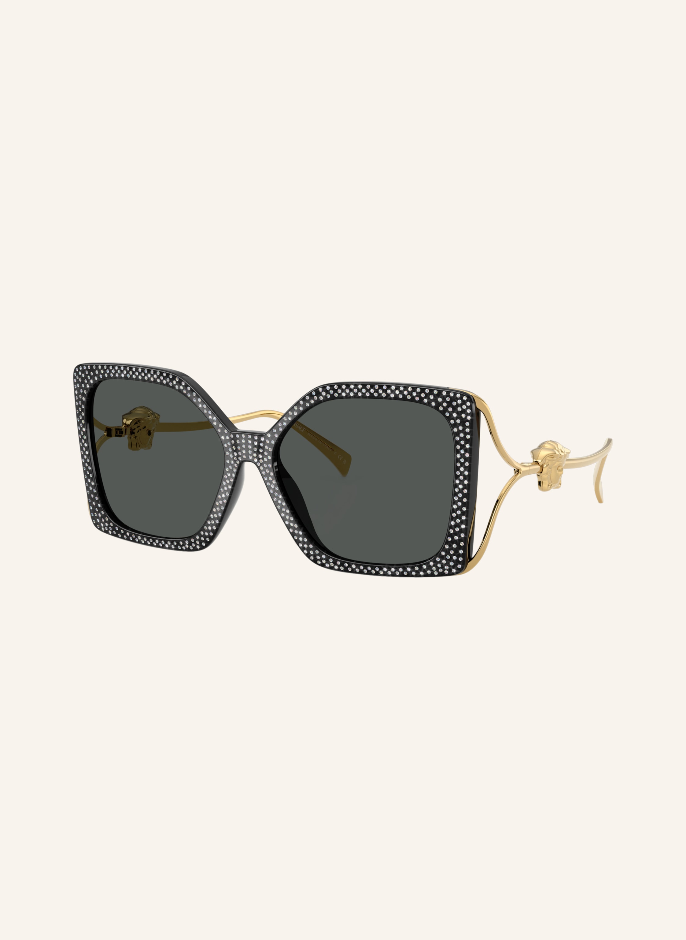 Versace Versace Sonnenbrille ve4502u schwarz in SCHWARZ/ DUNKELGRAU