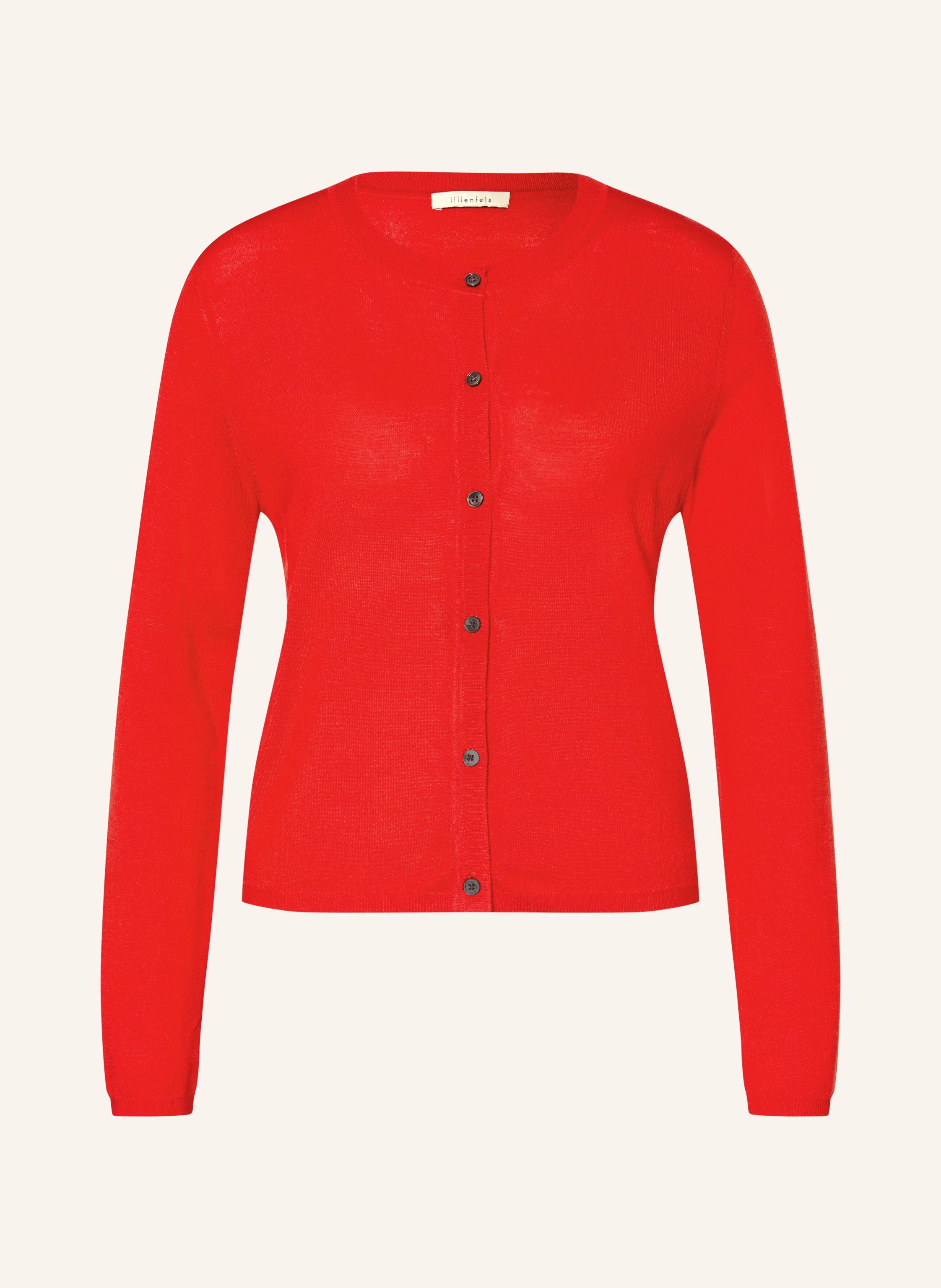 Lilienfels Strickjacke Mit Merinowolle rot