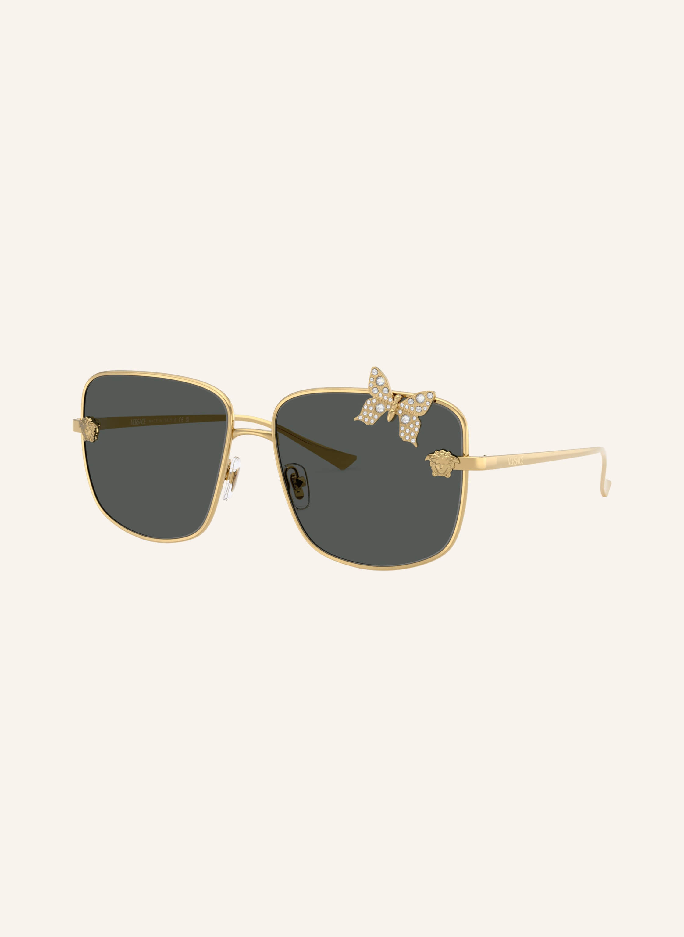 Versace Versace Sonnenbrille ve2282 gold in GOLD/ DUNKELGRAU