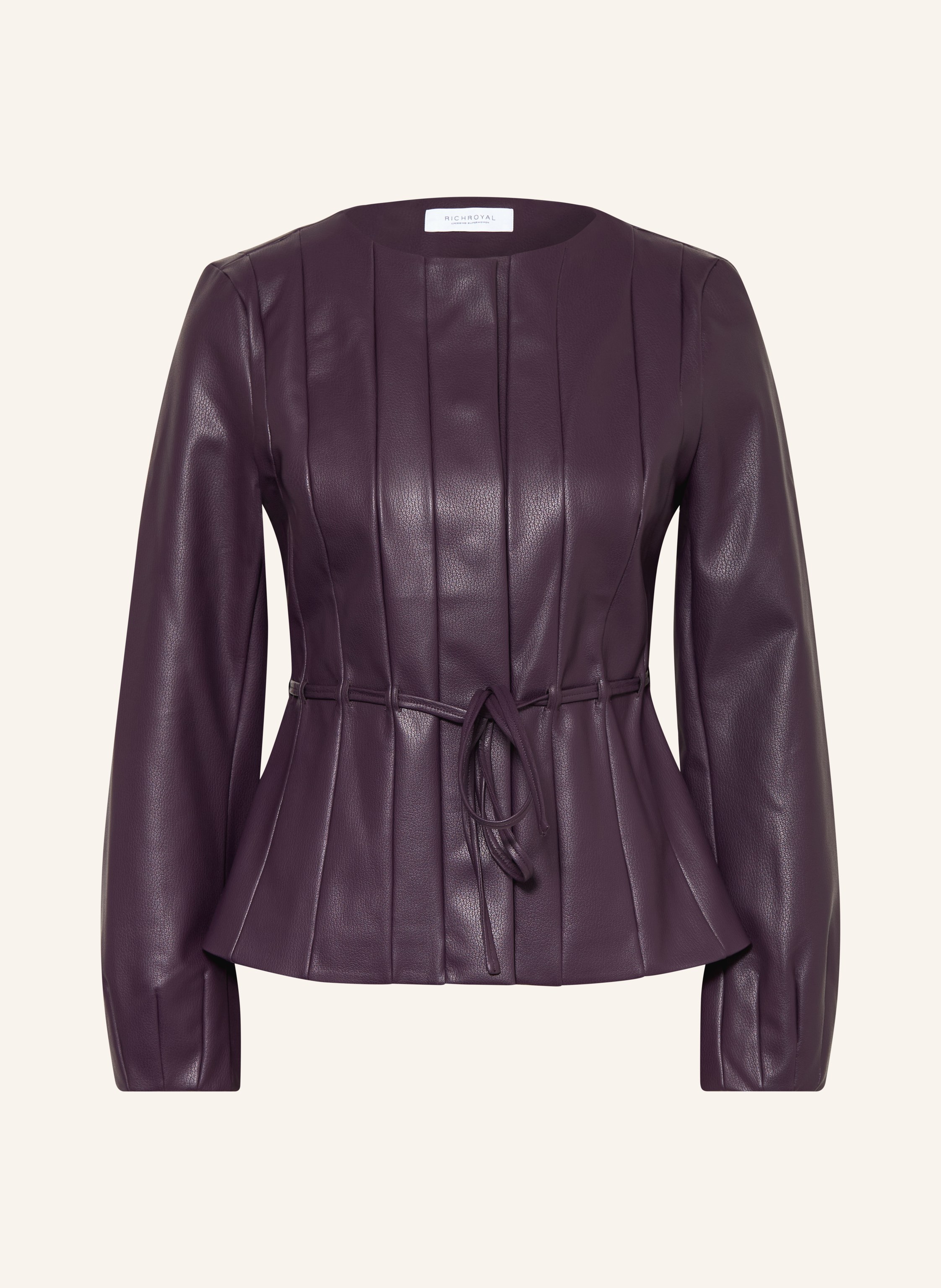 Rich & Royal Jacke In Lederoptik lila