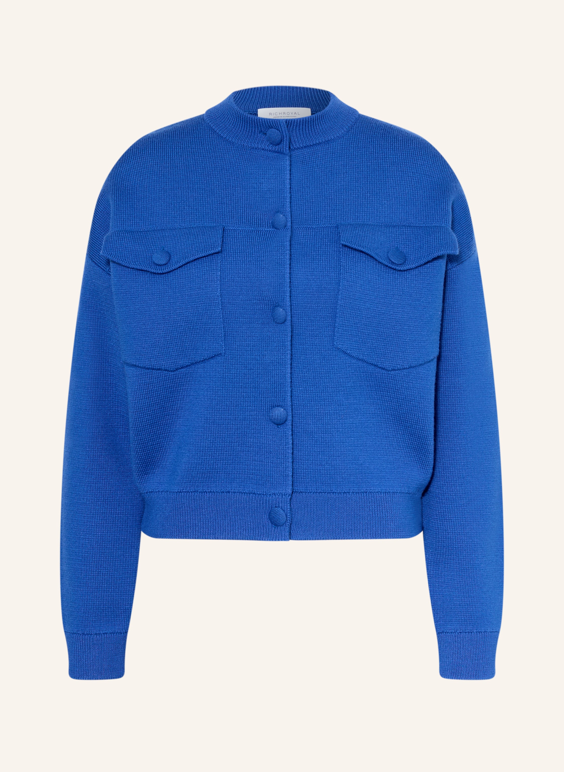 Rich & Royal Strickjacke blau