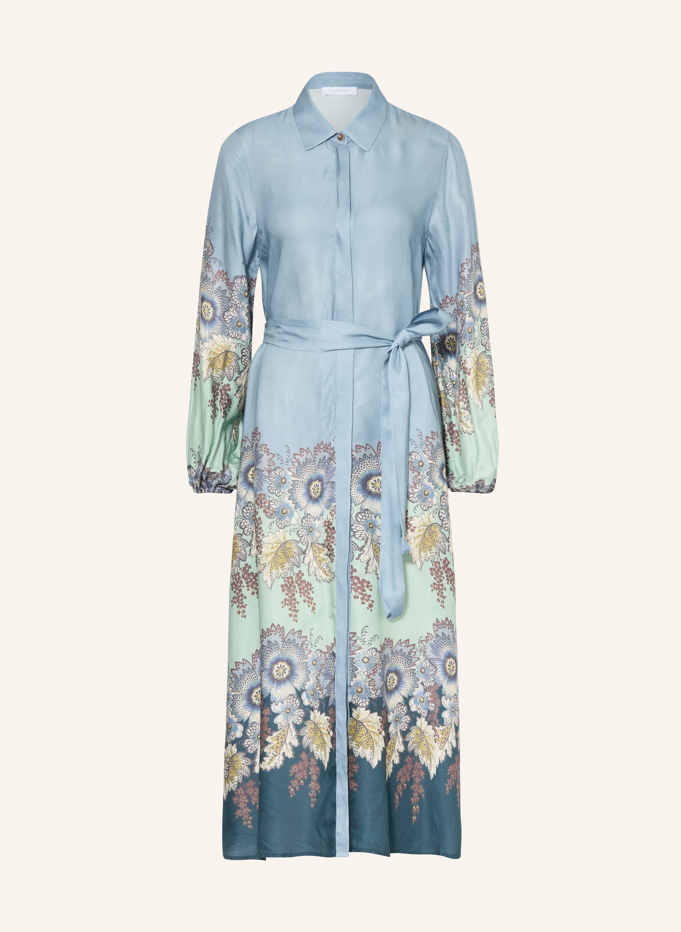 Rich & Royal Hemdblusenkleid blau