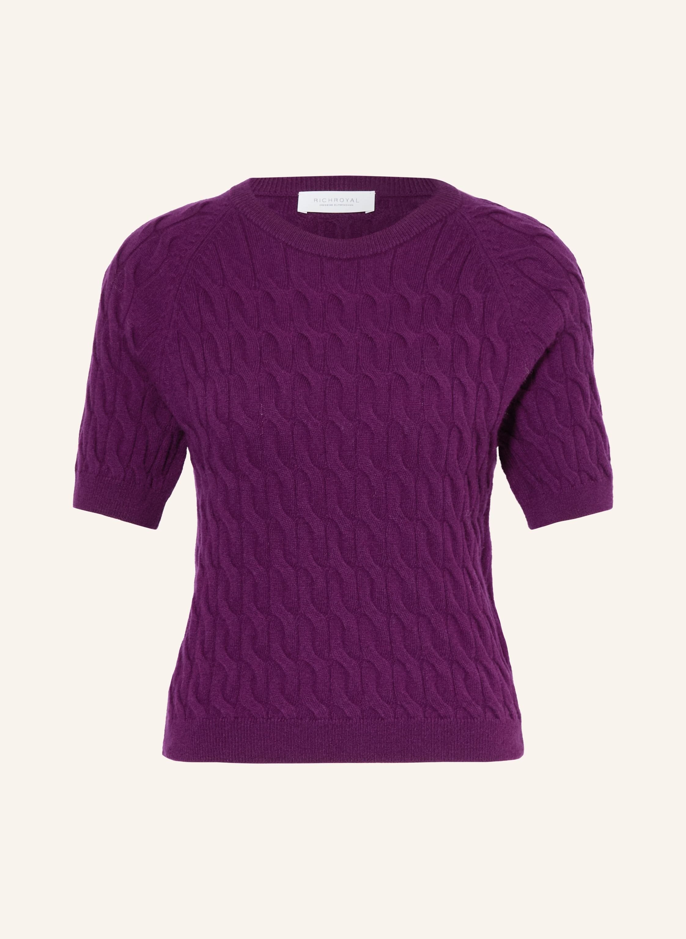Rich & Royal Strickshirt Mit Merinowolle Und Cashmere lila