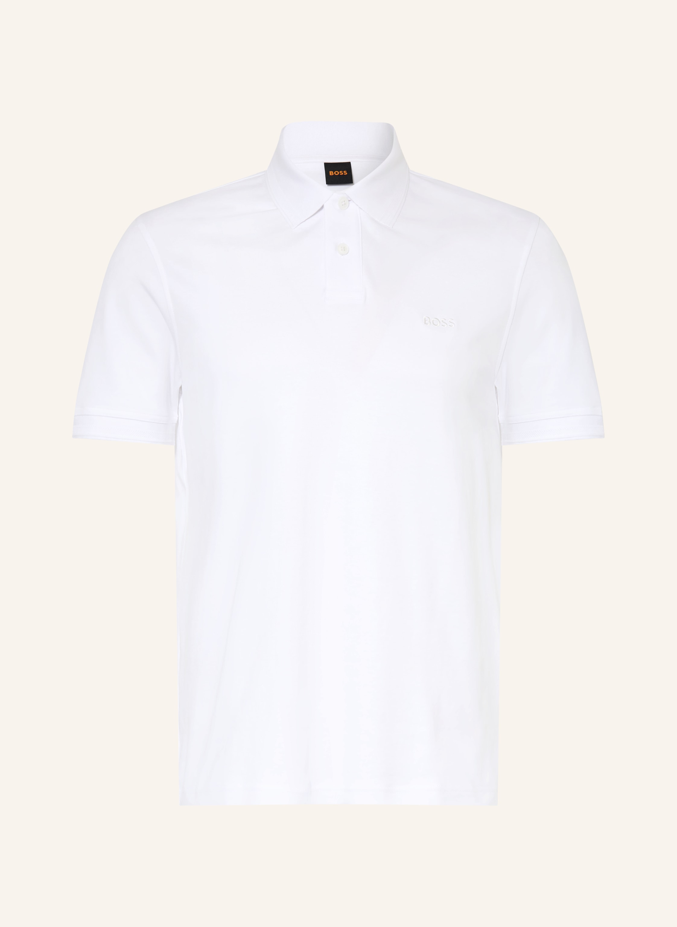Boss Jersey-Poloshirt Pe weiss
