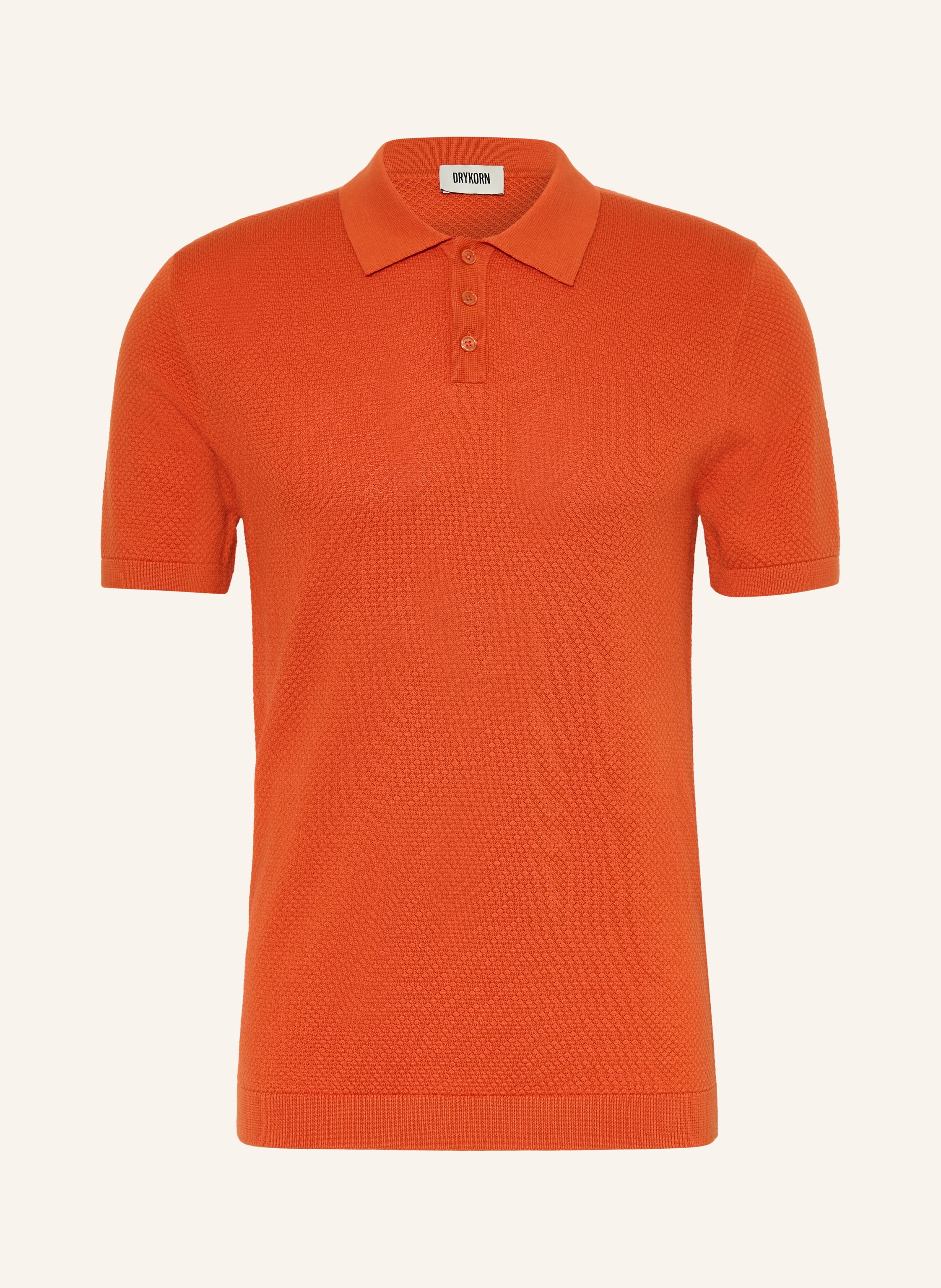 Drykorn Strick-Poloshirt Triton Regular Fit orange