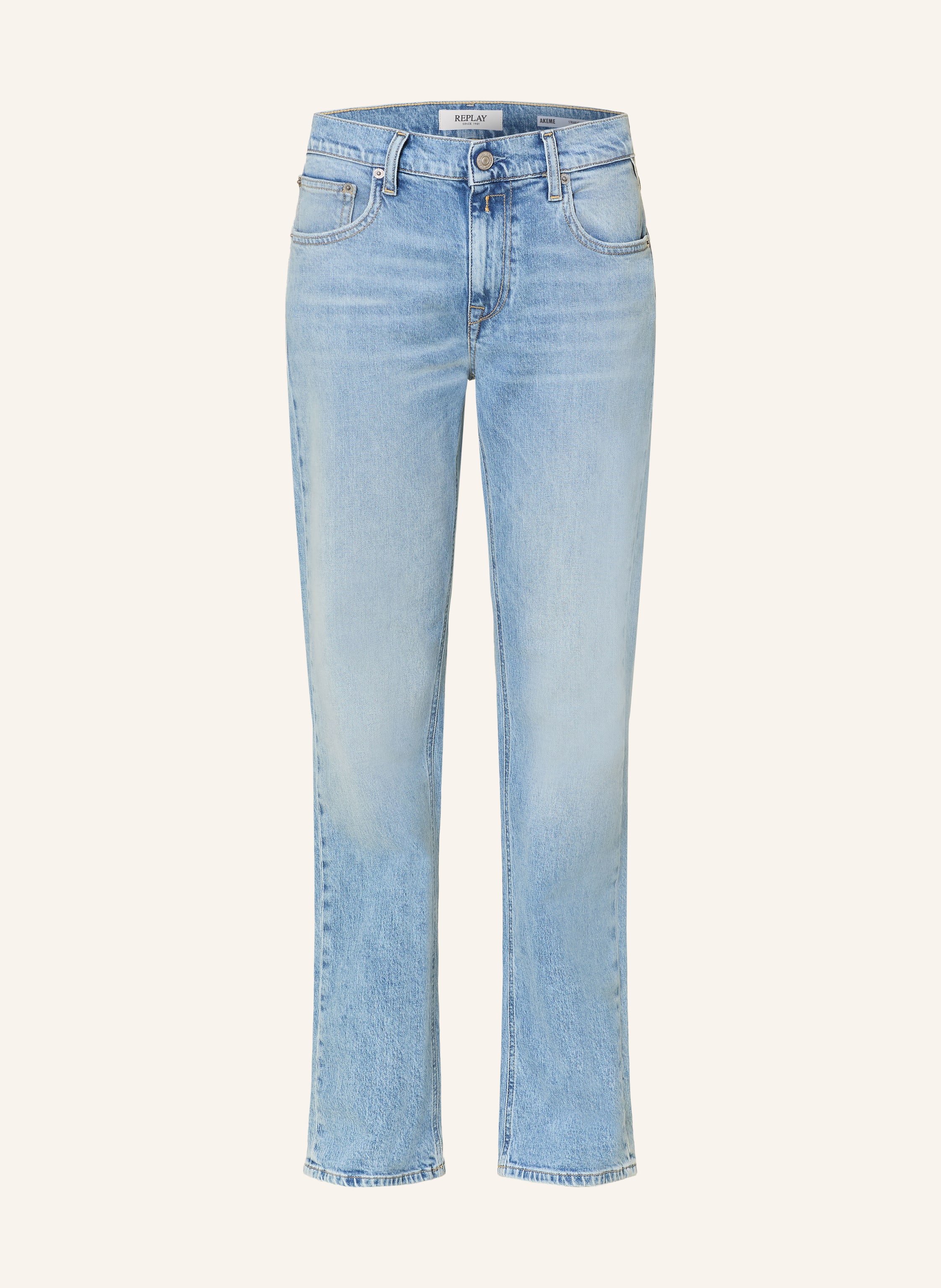 Replay Straight Jeans Akeme blau