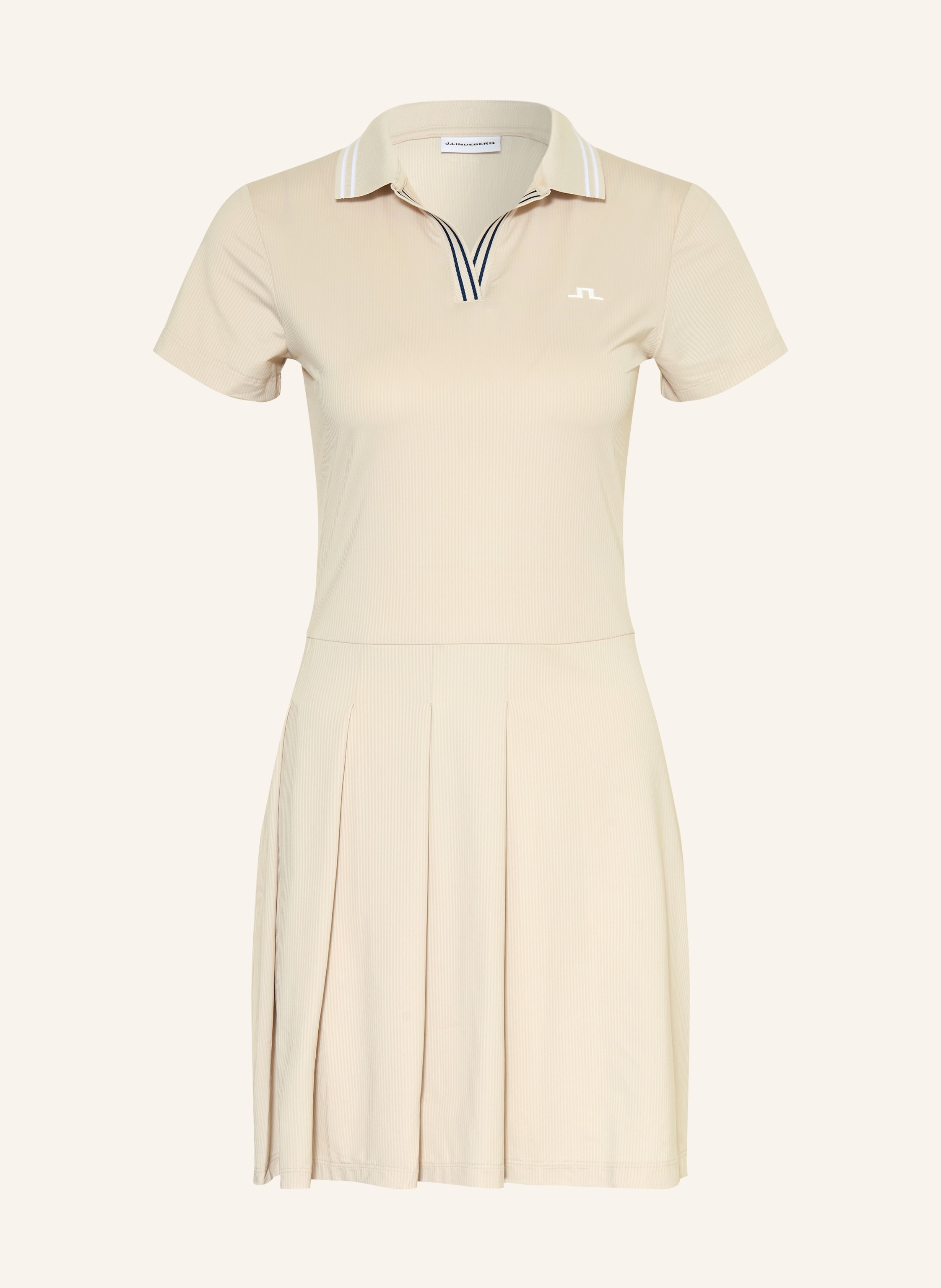 J.Lindeberg Jersey-Polokleid beige