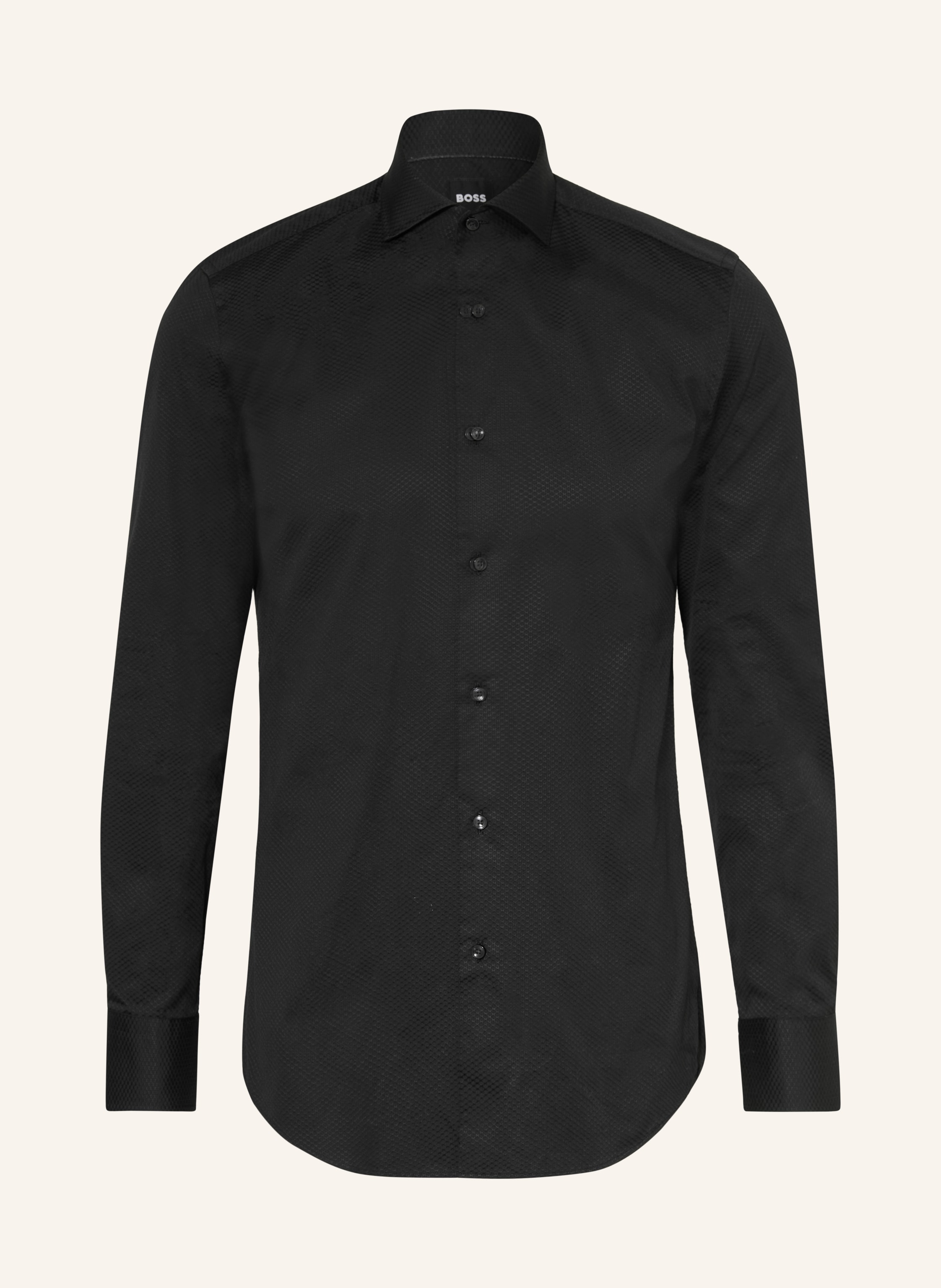 Boss Hemd Hank Comfort Fit schwarz