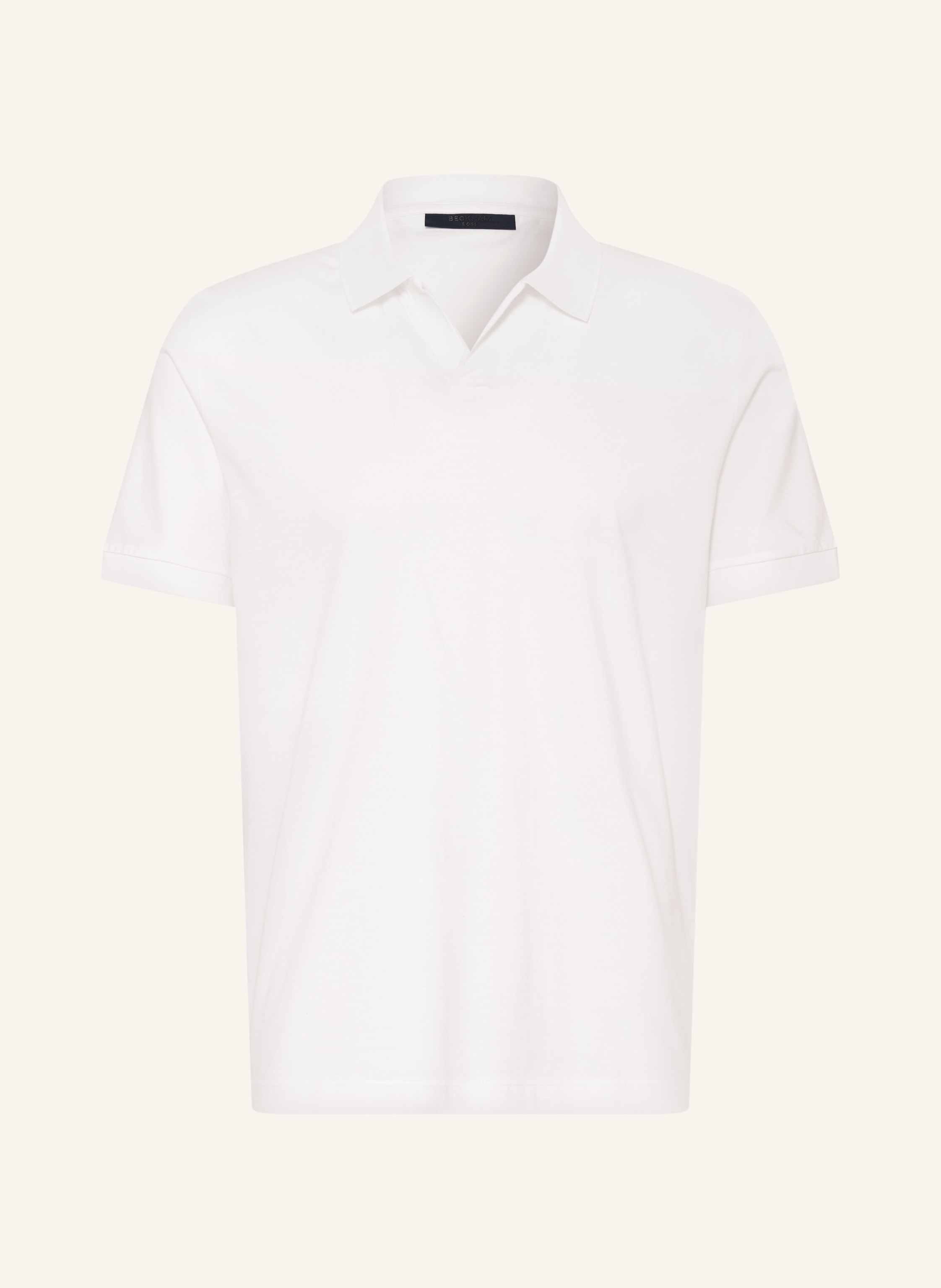 Boss Jersey-Poloshirt weiss