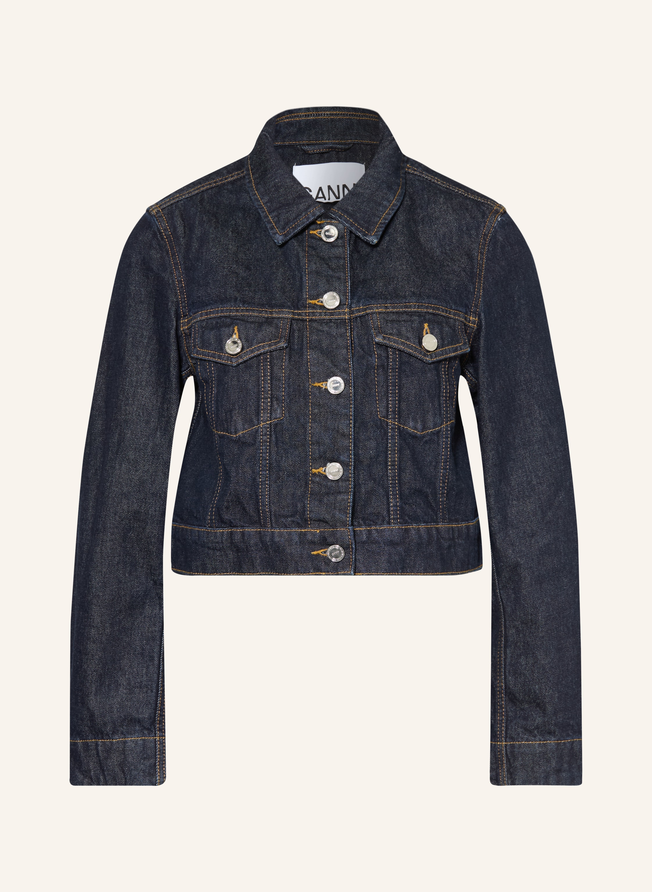 Ganni Jeansjacke blau
