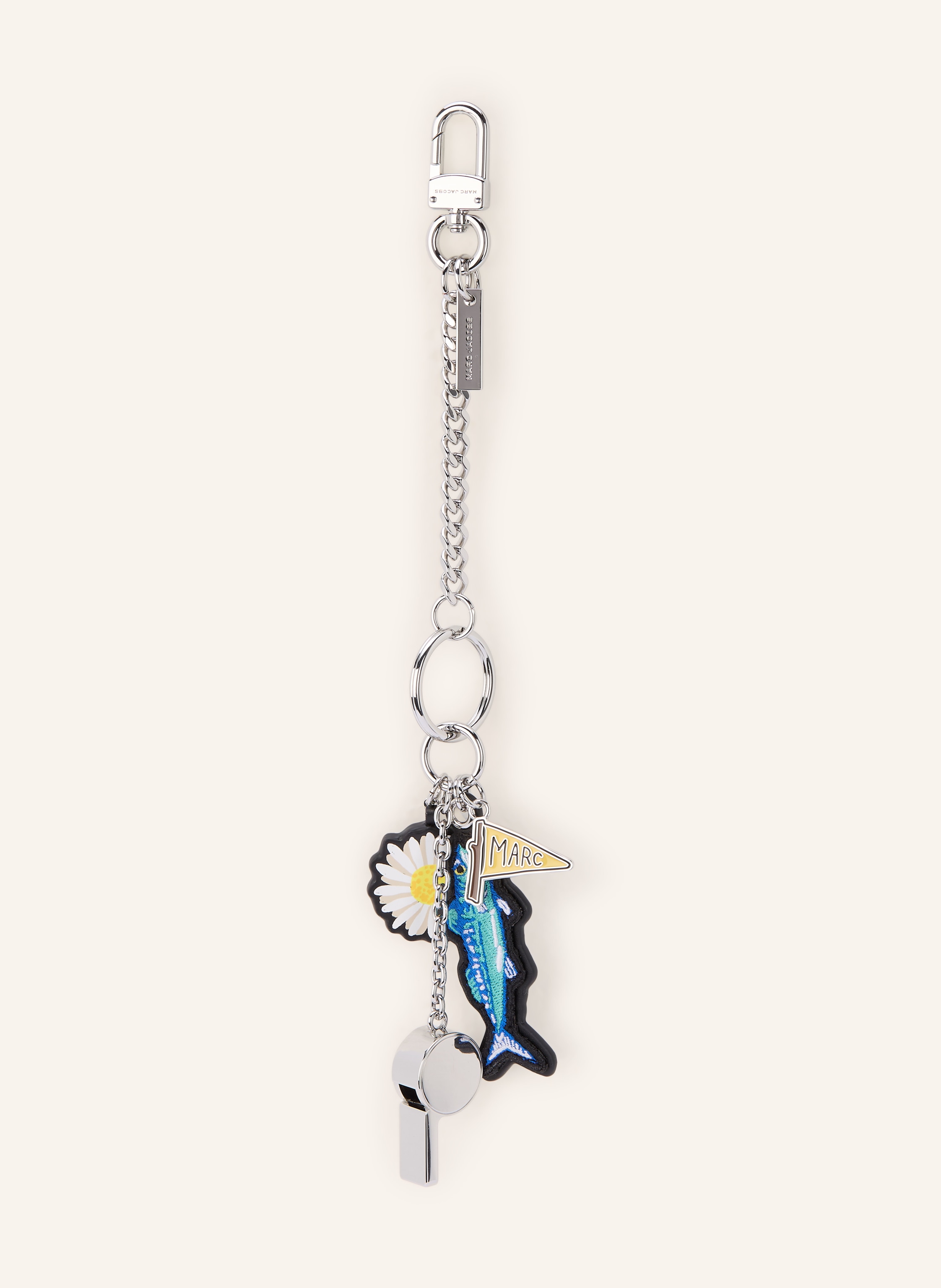 Marc Jacobs Taschenanhänger The Cluster Charm silber