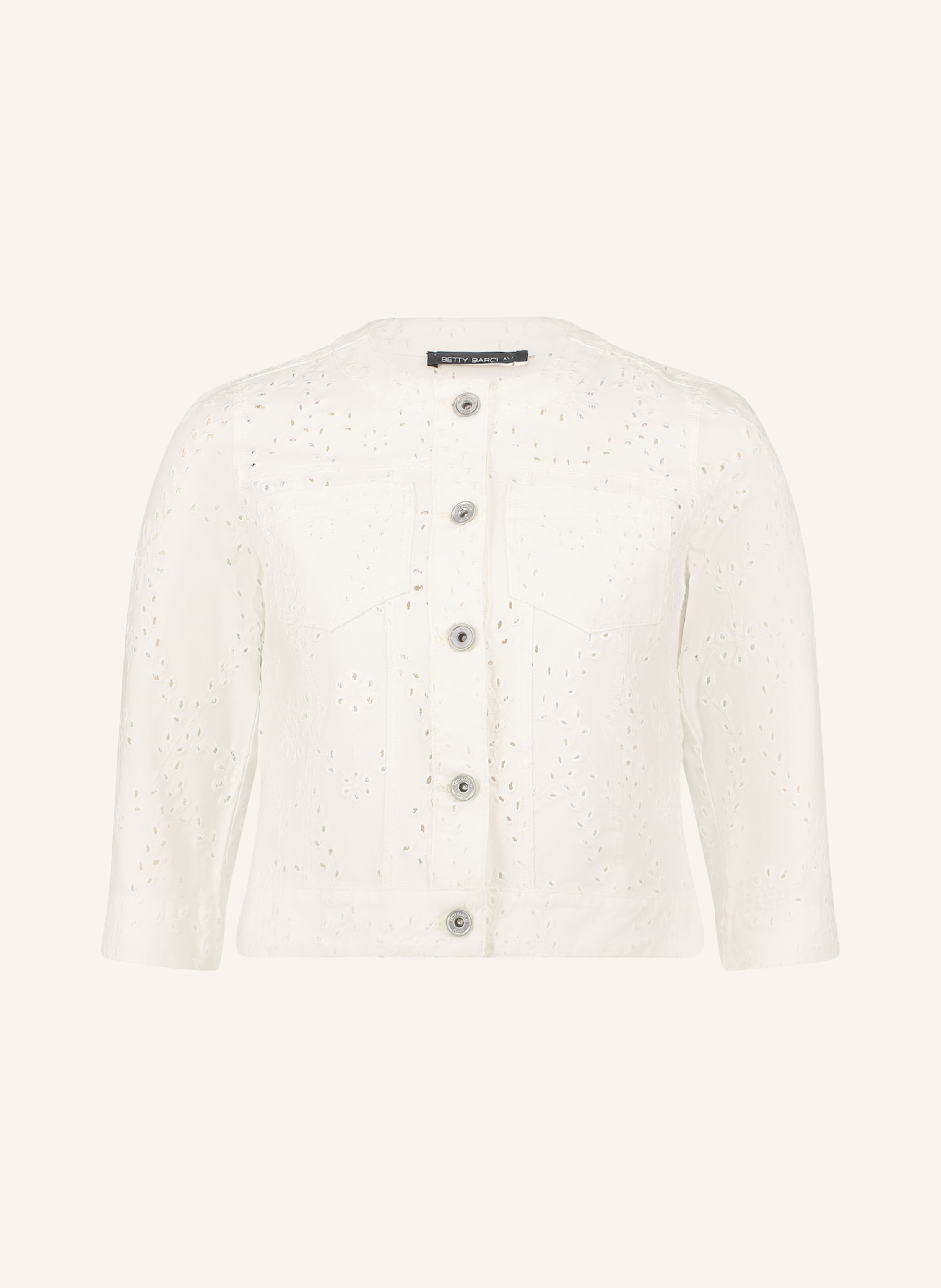 Betty Barclay Jeansjacke Mit 3/4-Arm weiss