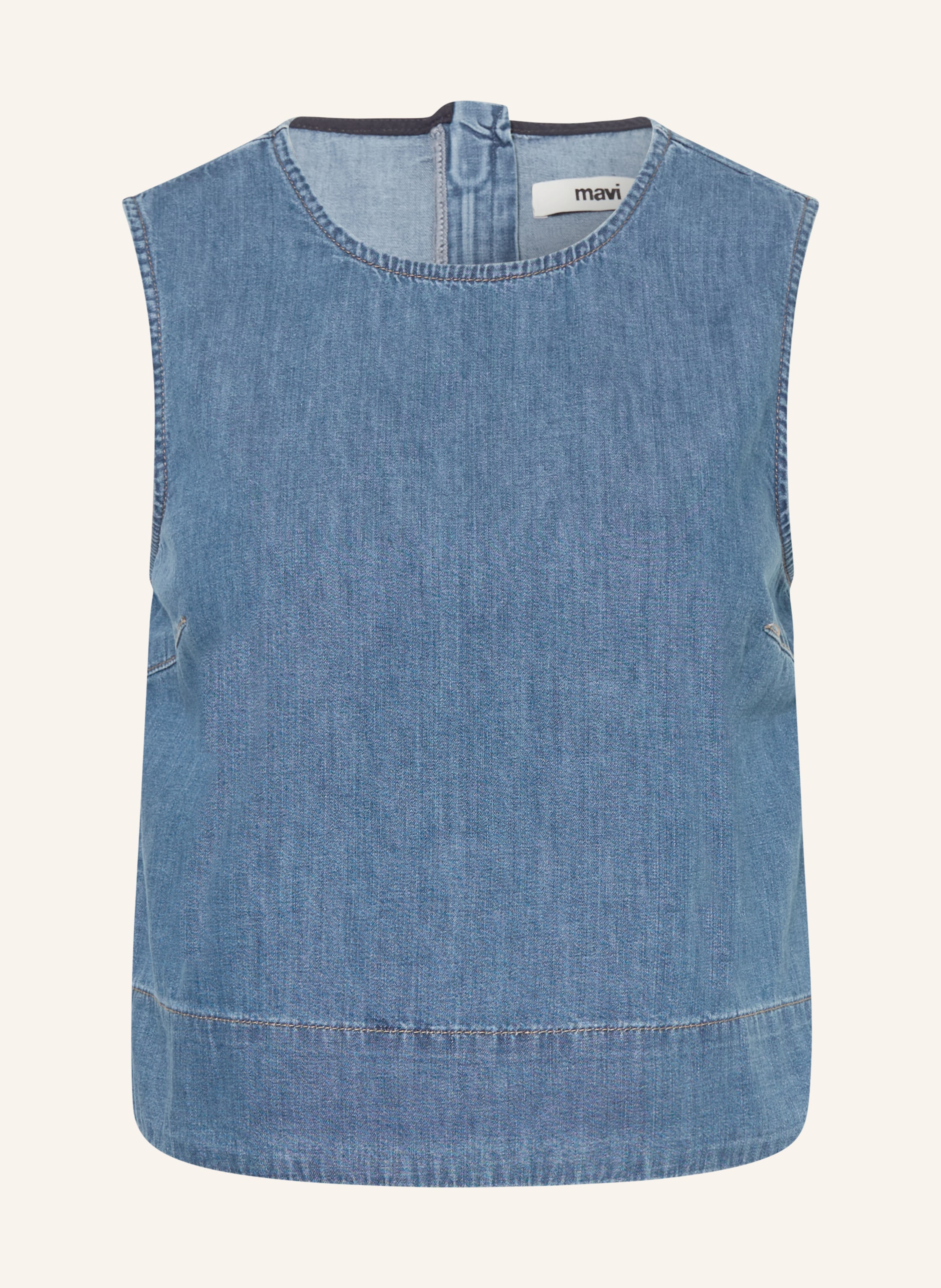 Mavi Top In Jeansoptik blau
